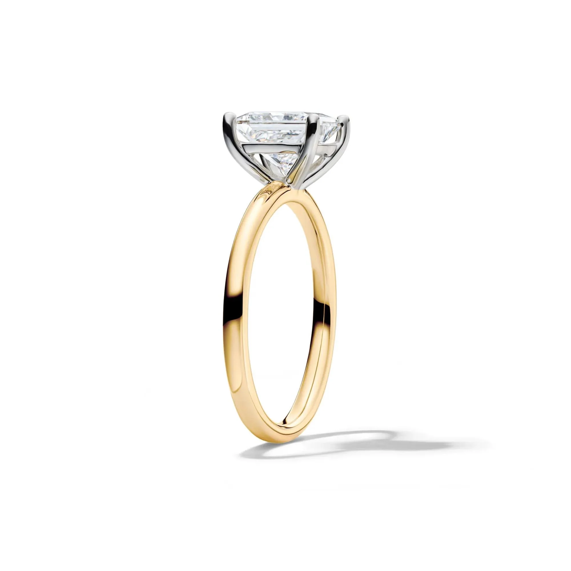 Lab Grown Diamond Princess-Cut Solitaire Engagement Ring 14K Yellow Gold (2 CT.) Size 12 2mm - Image 3