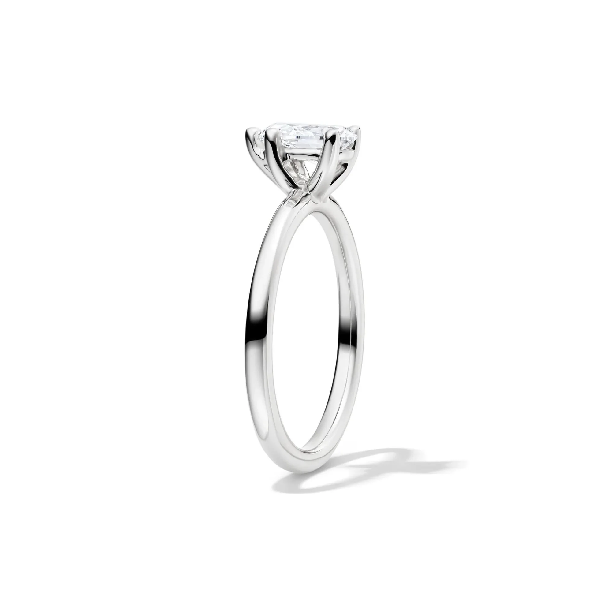 Lab Grown Diamond Pear-Shaped Solitaire Engagement Ring 14K White Gold (3/4 CT.) Size 9 2mm - Image 3