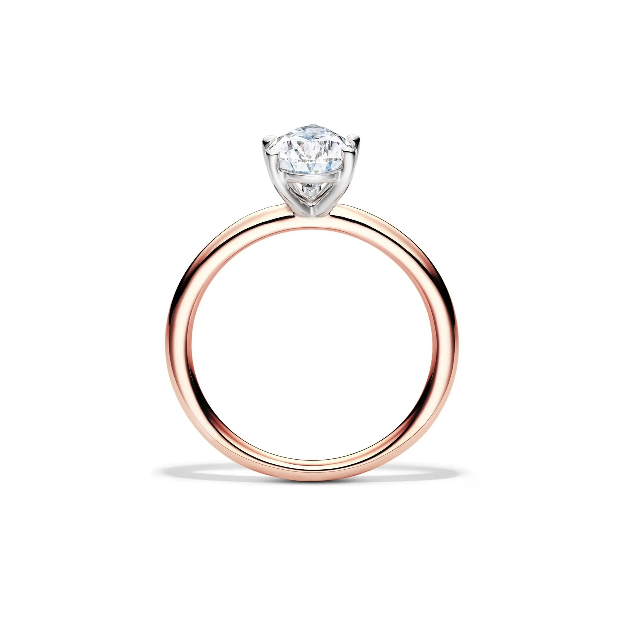 Lab Grown Diamond Pear-Shaped Solitaire Engagement Ring 14K Rose Gold (1/2 CT.) Size 6 2mm - Image 2