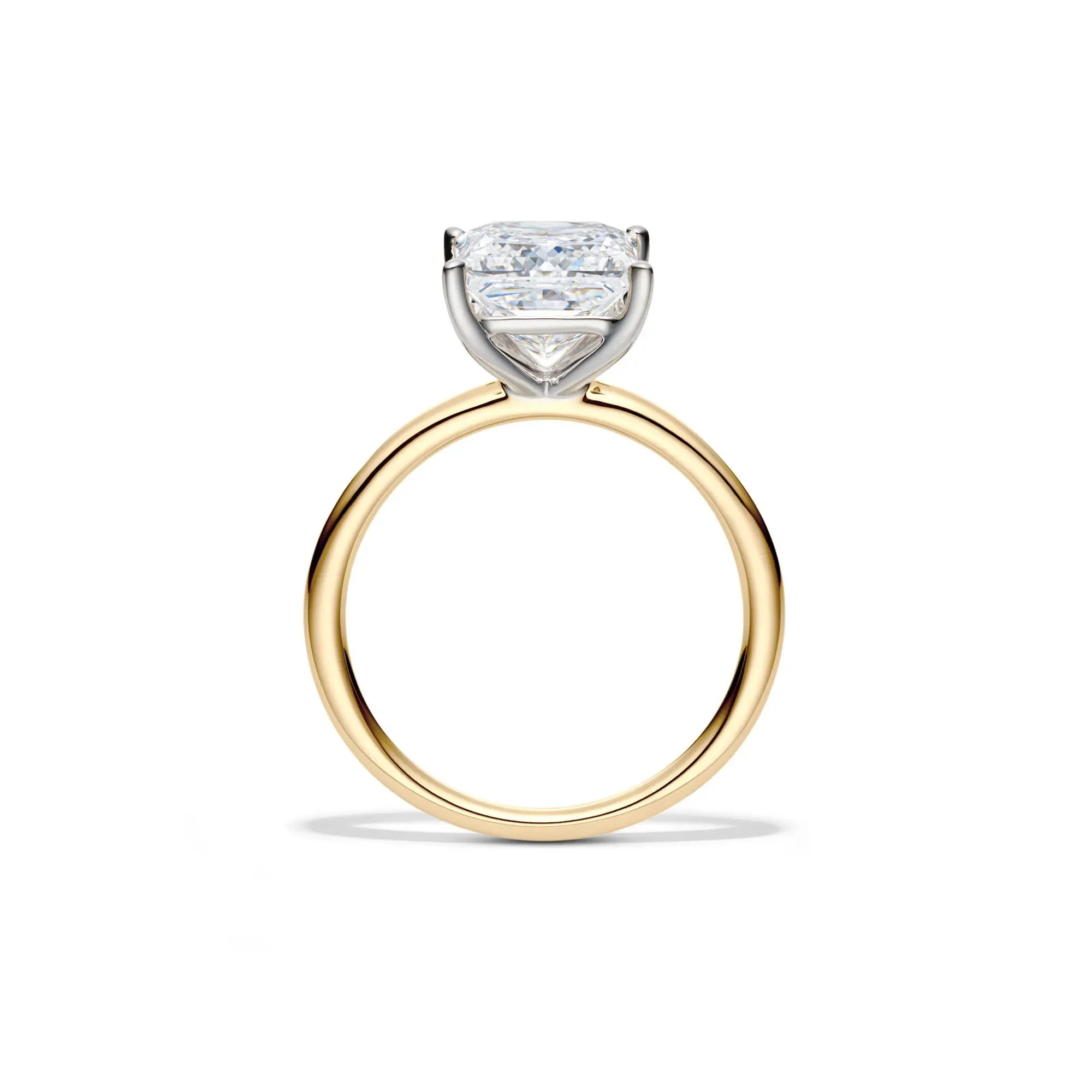 Lab Grown Diamond Princess-Cut Solitaire Engagement Ring 14K Yellow Gold (3 CT.) Size 10 2mm - Image 2