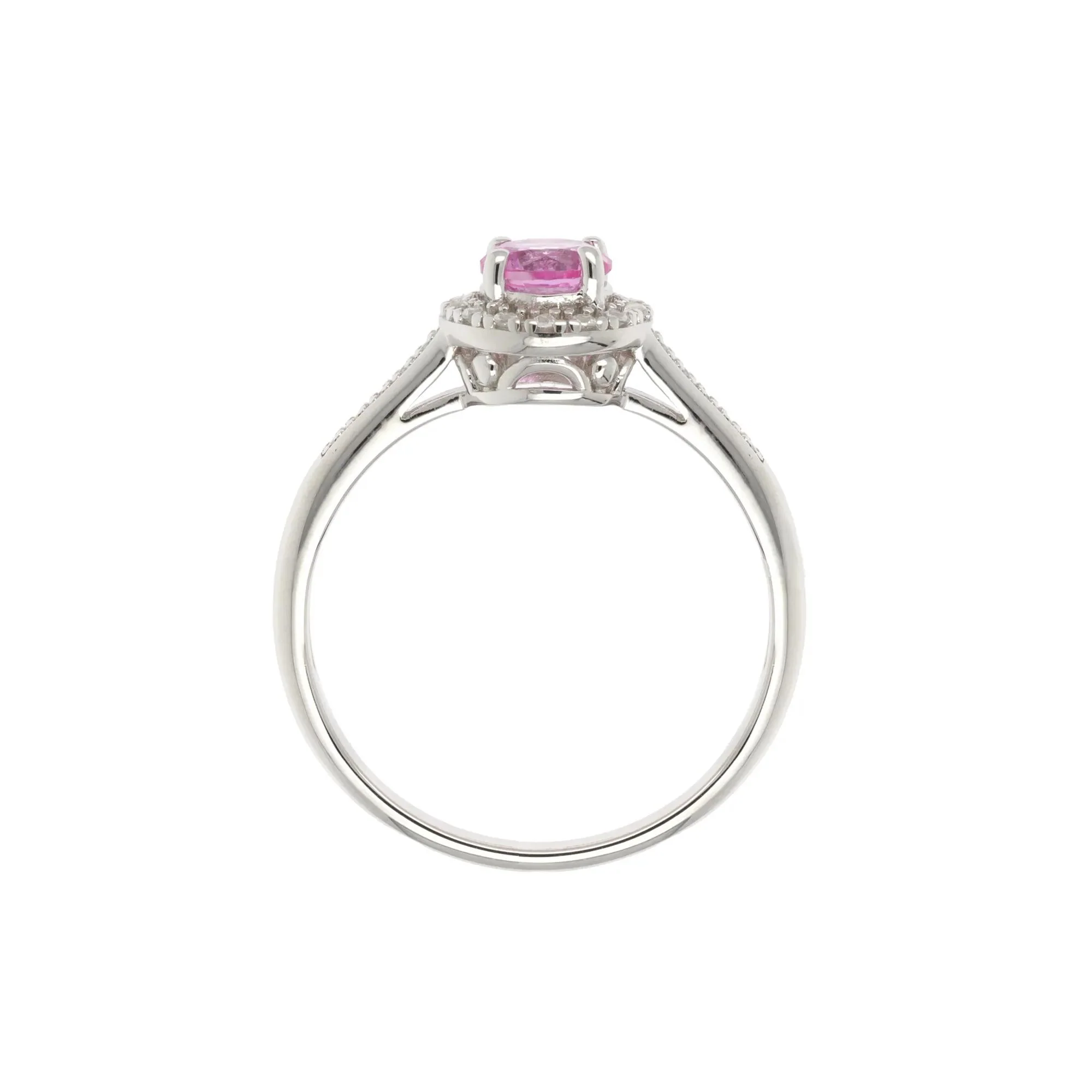 Lab-Created Multi-Gemstone Ring .925 Sterling Silver White Size 6 2mm - Image 2
