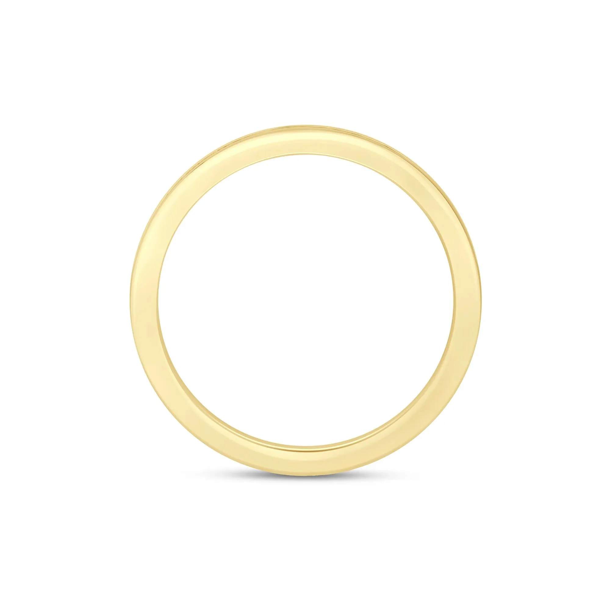 1/3 CT. Tw. Lab Grown Diamond Channel-Set Wedding Band Ring 14K Gold Round Brilliant Cut Yellow Size 5.5 3mm - Image 2