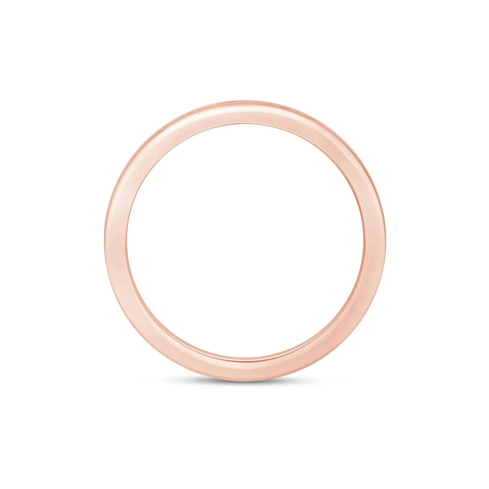 1/3 CT. Tw. Lab Grown Diamond Channel-Set Wedding Band Ring 14K Rose Gold Round Brilliant Cut Size 7 3mm - Image 2