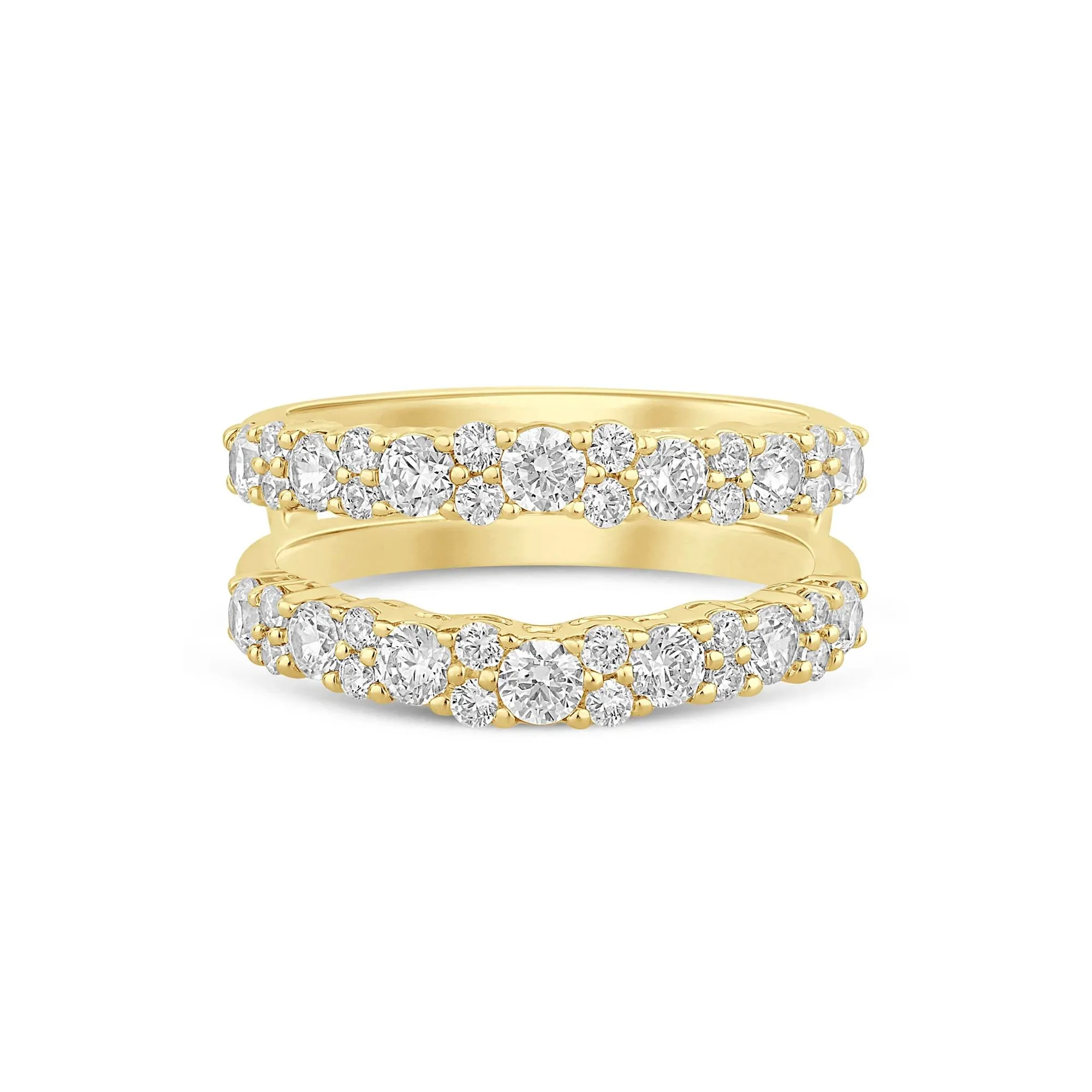 1 3/8 CT. Tw. Lab Grown Diamond Ring Enhancer 14K Yellow Gold Size 5 6mm