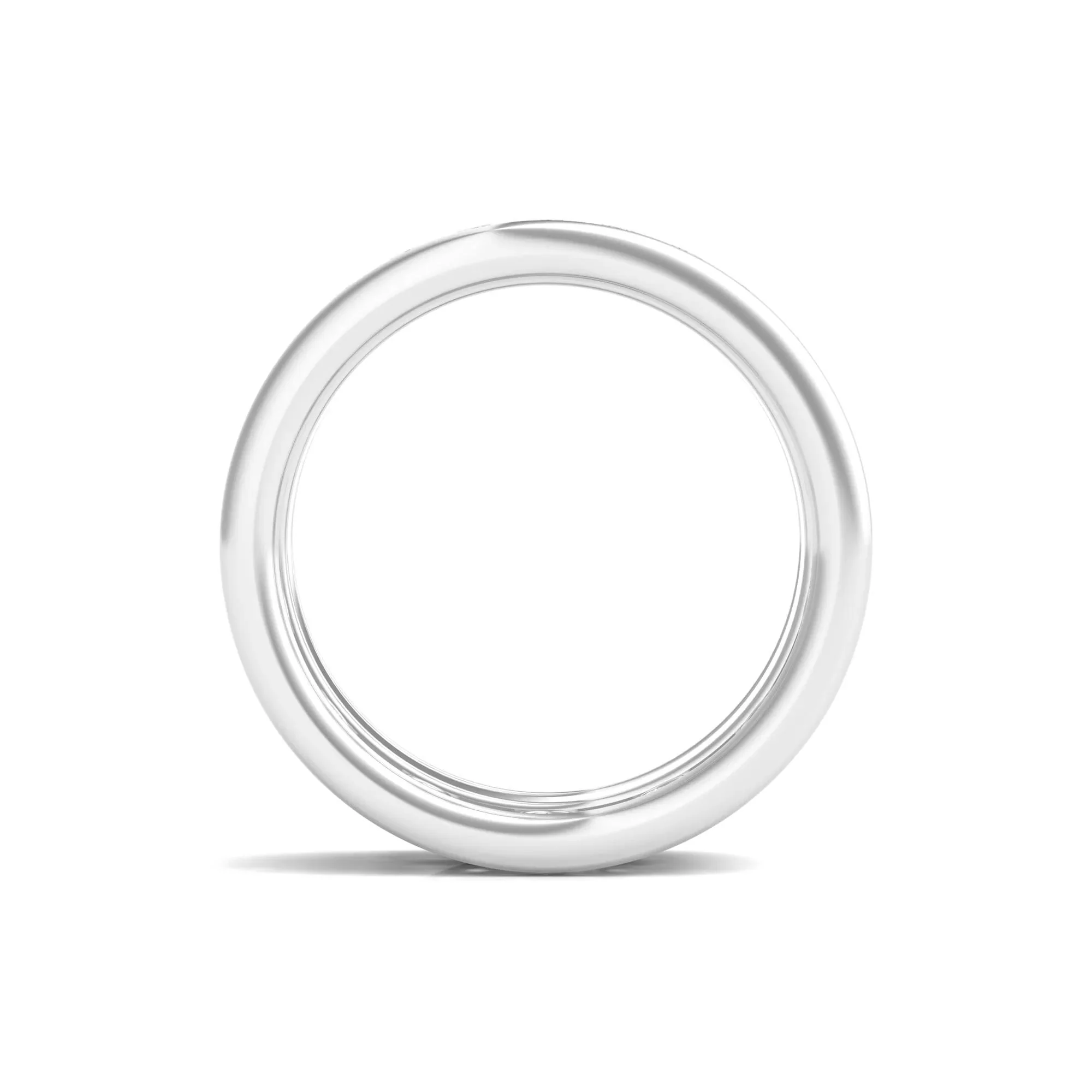 Round Lab Grown Diamond Double-Row Eternity Band Ring Platinum (3 5/8ct. Tw.) White Size 11 - Image 2