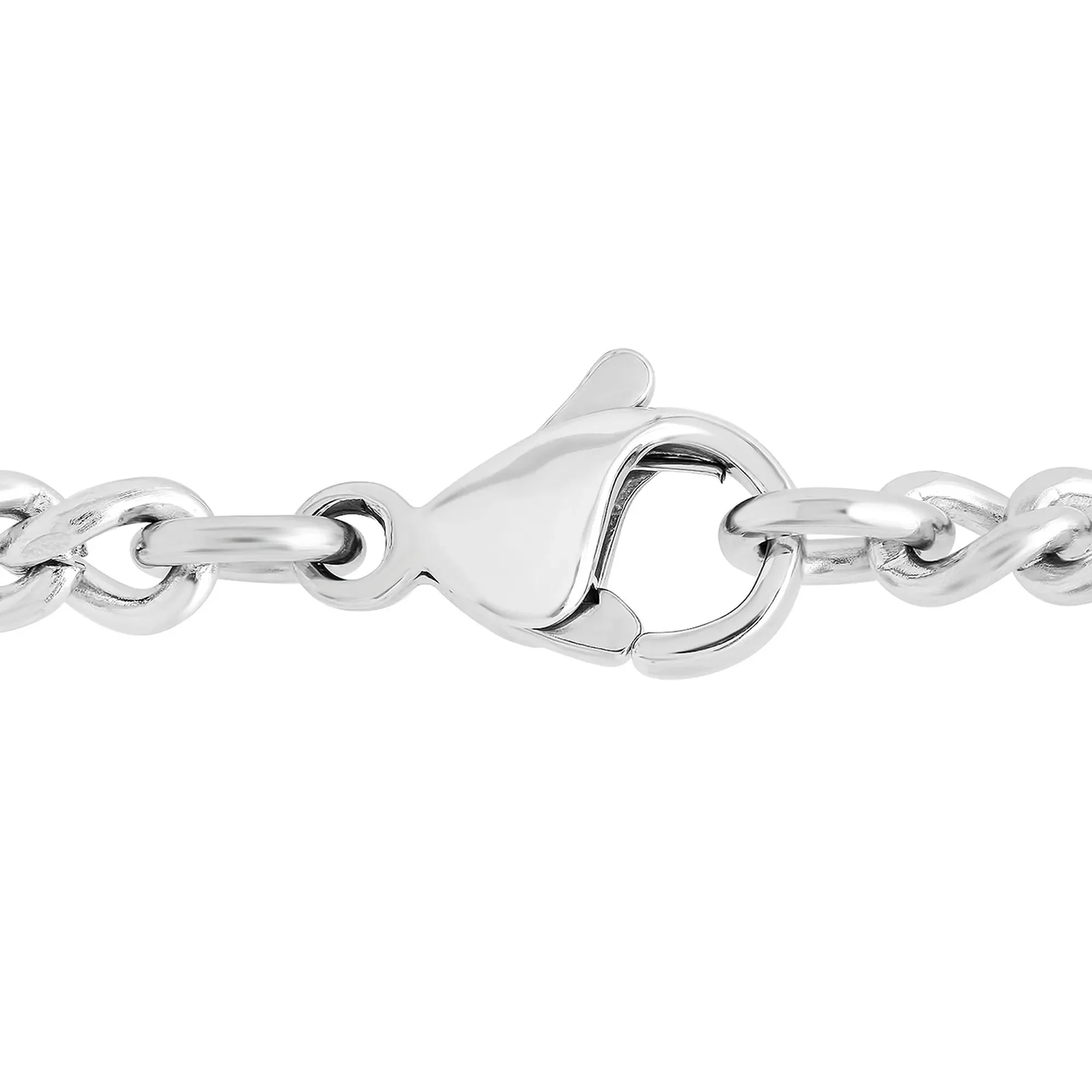 Cross Pendant Necklace with Diamond Accent Stainless Steel and Yellow Ion-Plated Stainless Steel Gray Size 24" - Image 3