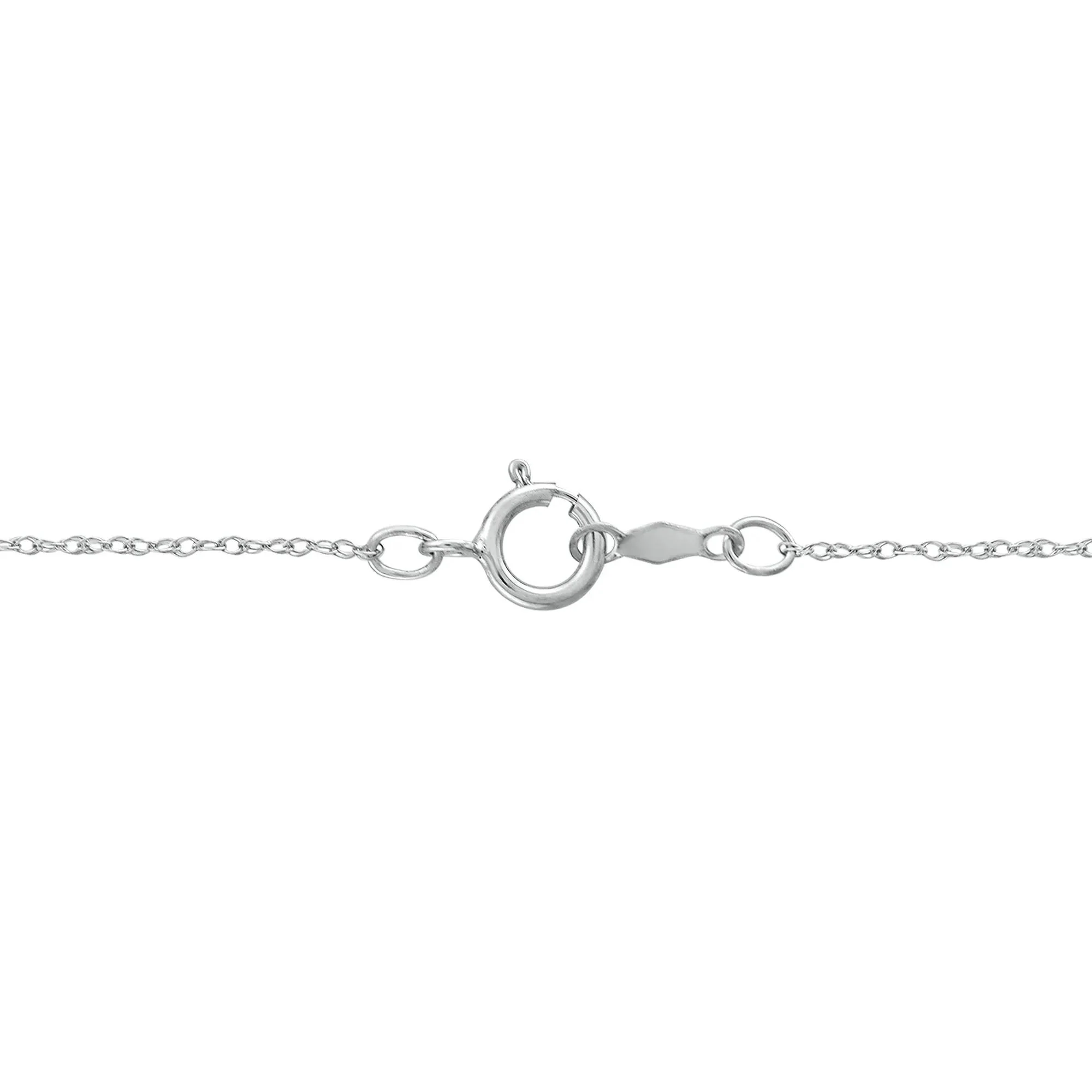 1 CT. Tw. Diamond Pendant Necklace 10K White Gold Size 18" - Image 3