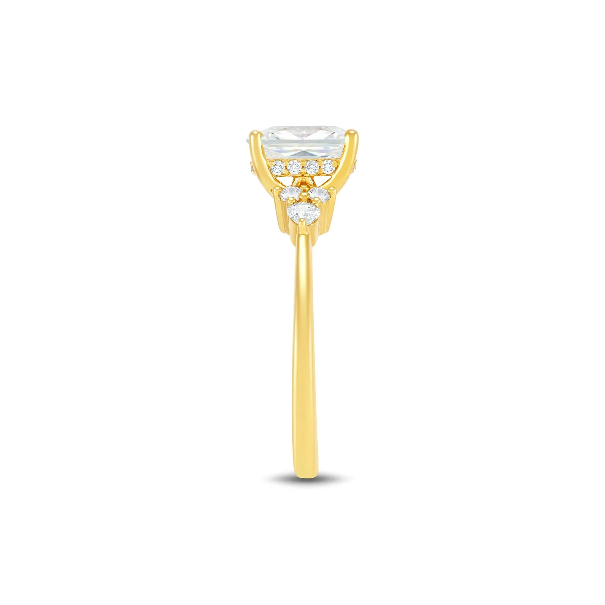 2 1/4 CT. Tw. Lab Grown Diamond Engagement Ring 14K Yellow Gold Size 6 2mm - Image 3