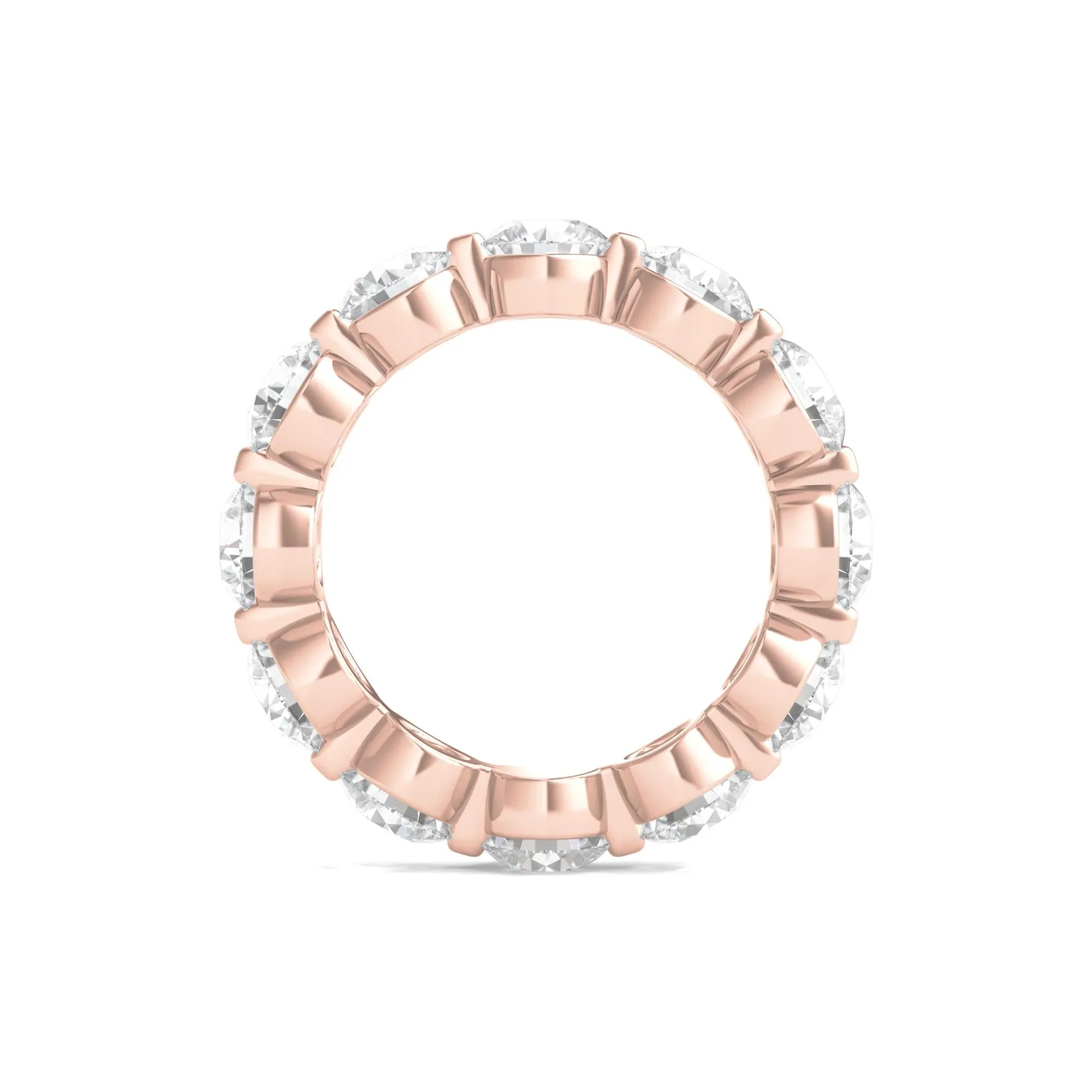 6 CT. Tw. Round Brilliant-Cut Lab Grown Diamond Eternity Band Ring 14K Rose Gold Size 7.5 - Image 2