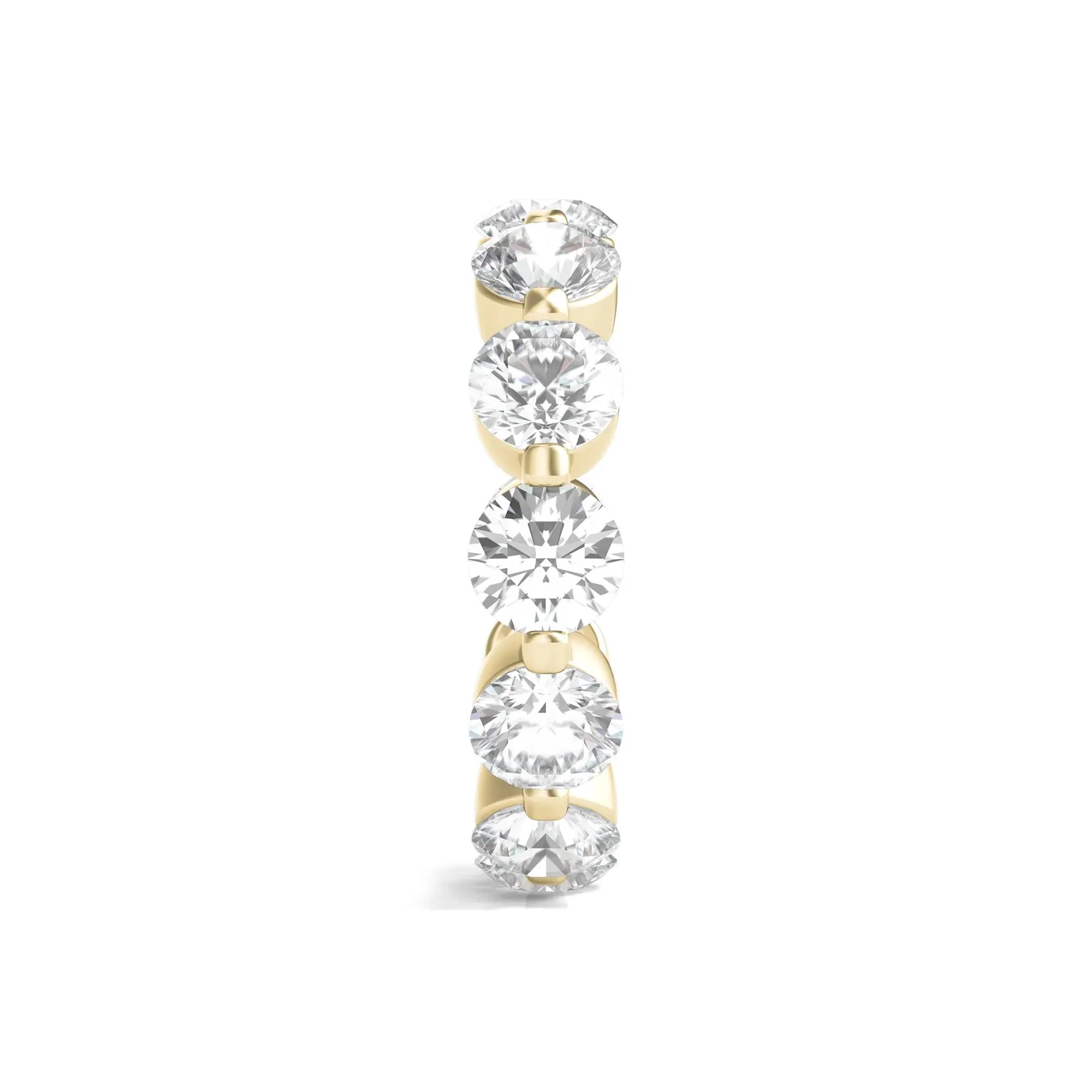 6 CT. Tw. Round Brilliant-Cut Lab Grown Diamond Eternity Band Ring 14K Yellow Gold Size 4.5 - Image 3