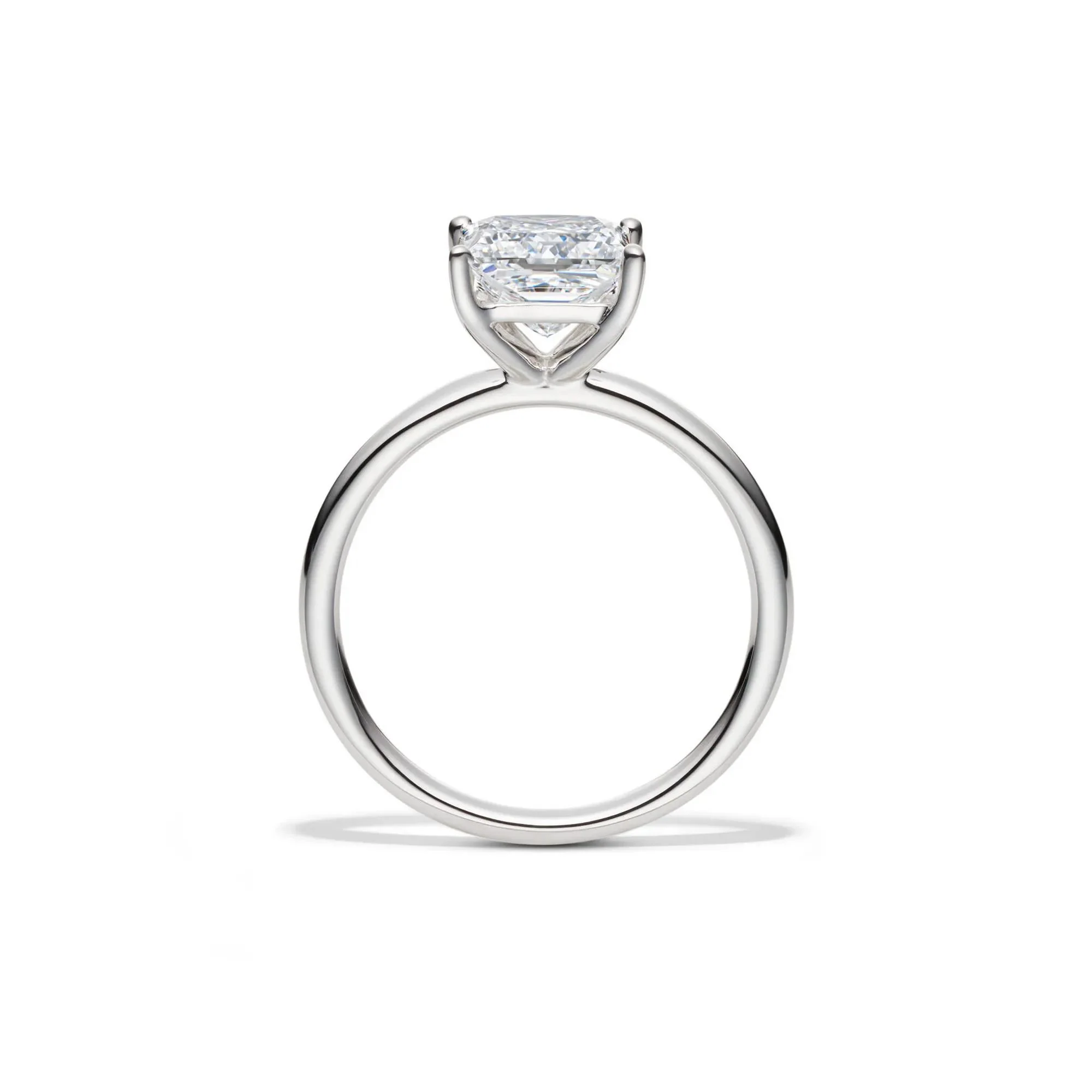 Lab Grown Diamond Princess-Cut Solitaire Engagement Ring Platinum (2 CT.) White Size 8.5 2mm - Image 2
