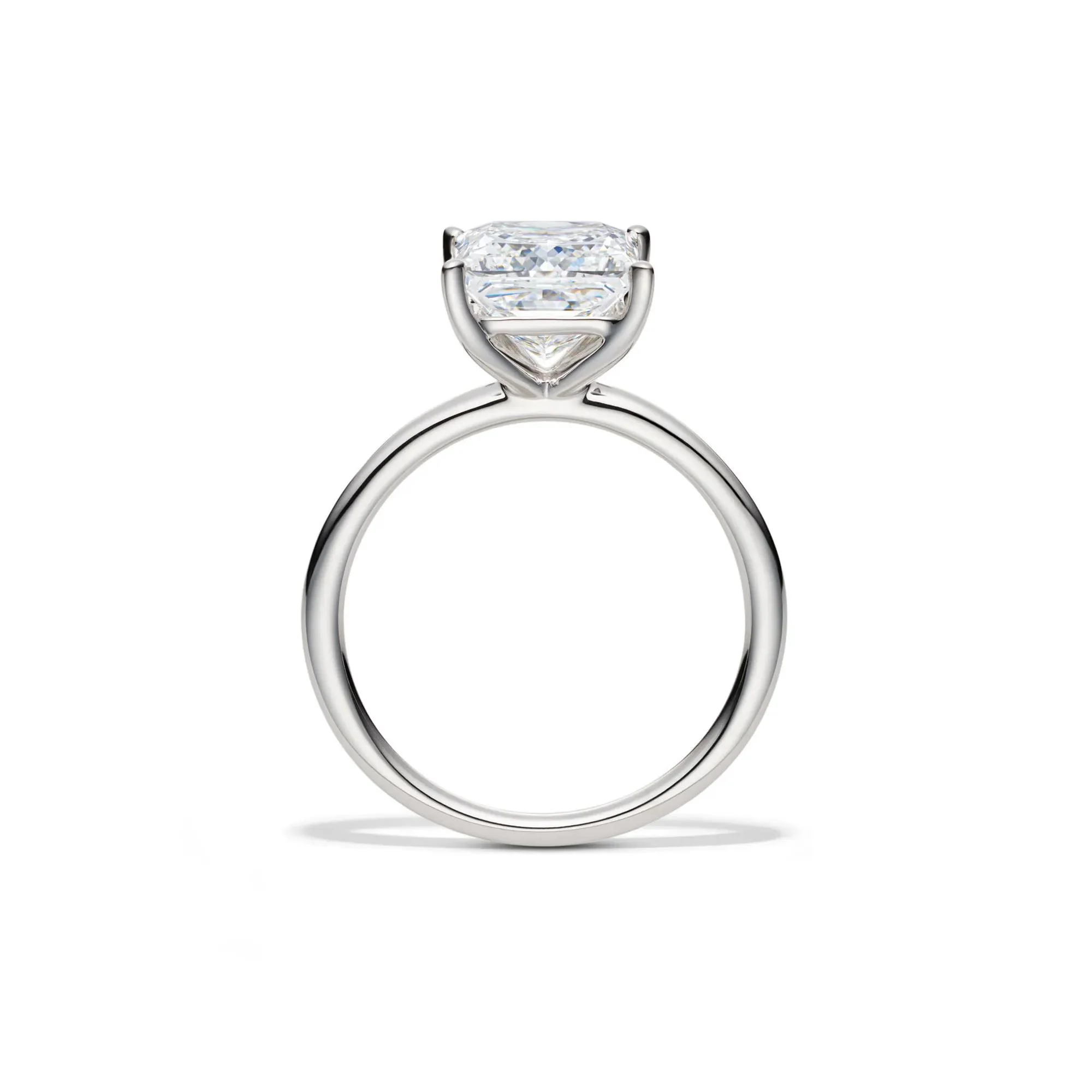 Lab Grown Diamond Princess-Cut Solitaire Engagement Ring Platinum (3 CT.) White Size 7.5 2mm - Image 2