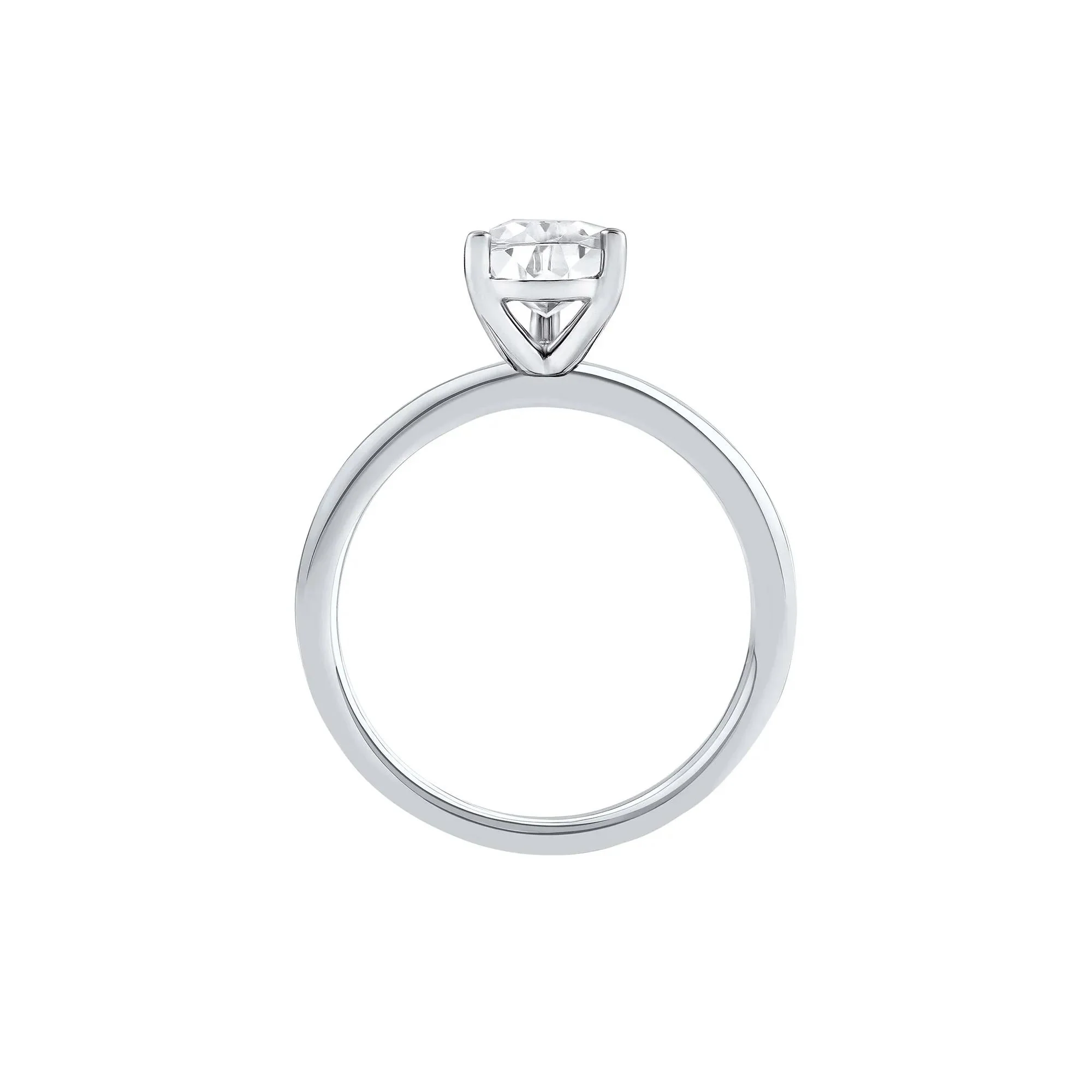 Lab Grown Diamond Pear-Shaped Solitaire Engagement Ring Platinum (2 CT.) White Size 9.5 2mm - Image 2