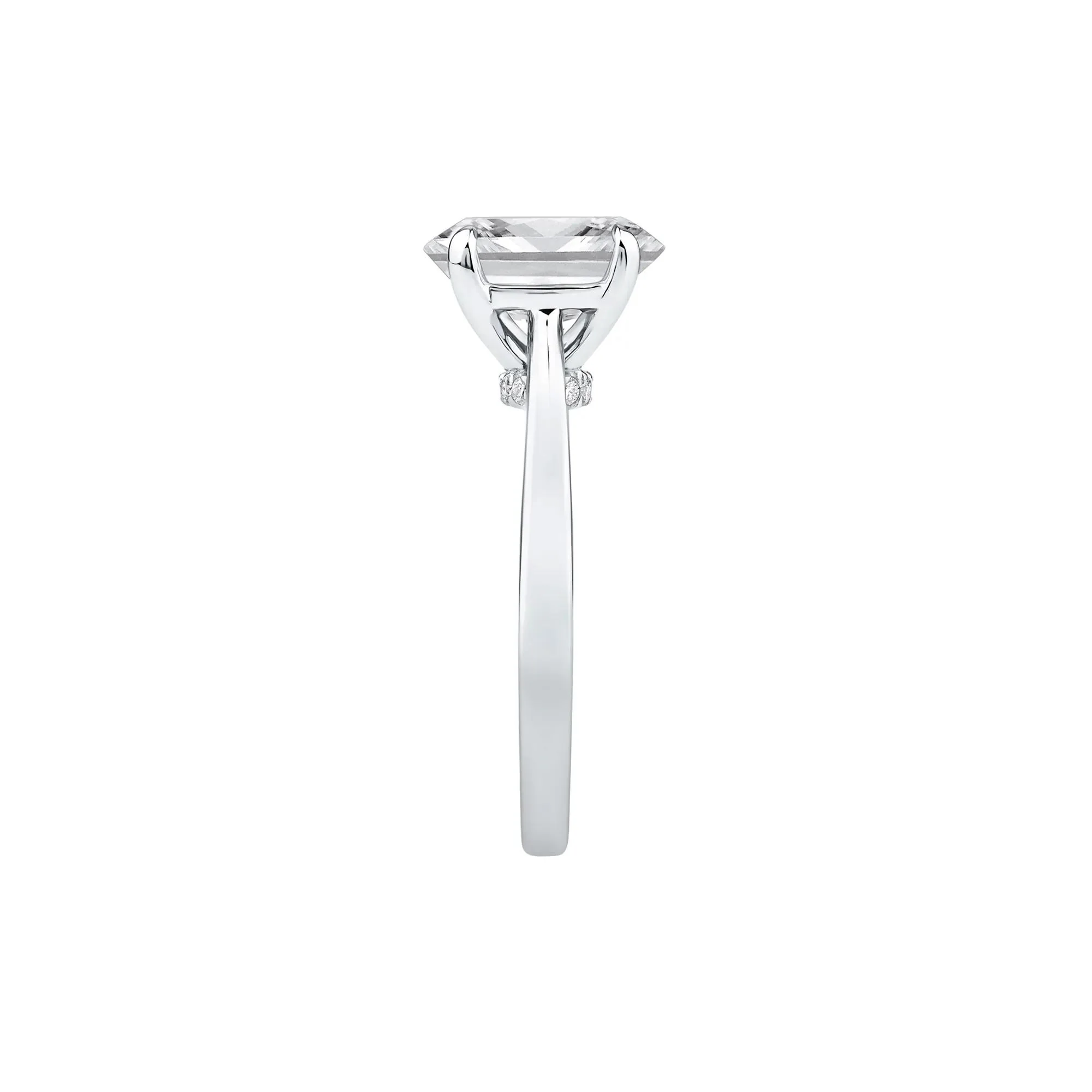 2 CT. Tw. Lab Grown Diamond Solitaire Engagement Ring Platinum Round Brilliant Cut White Size 8.5 - Image 3