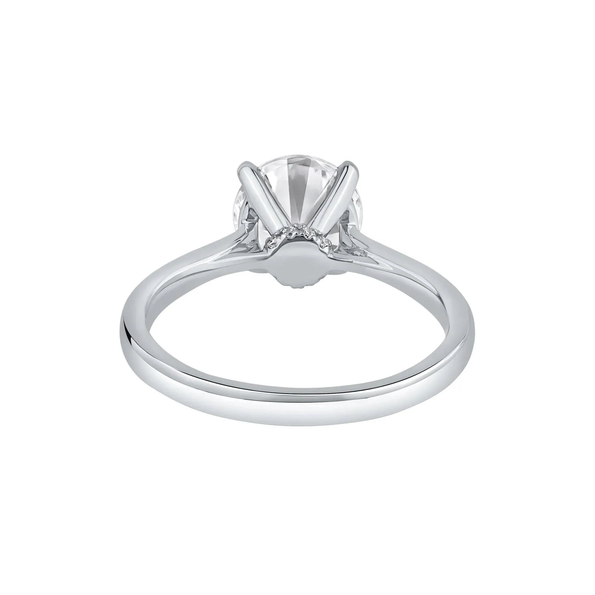 2 CT. Tw. Lab Grown Diamond Solitaire Engagement Ring Platinum Round Brilliant Cut White Size 12 - Image 5