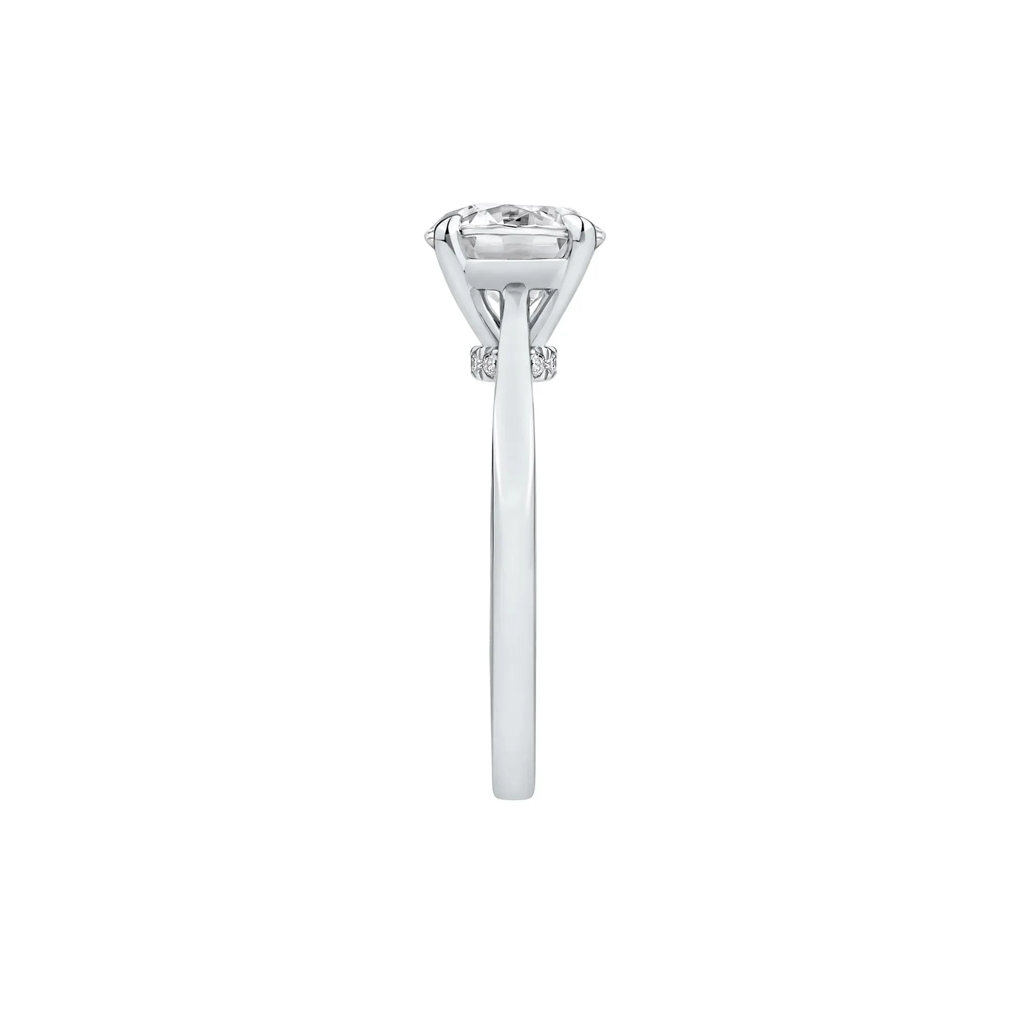 2 CT. Tw. Lab Grown Diamond Solitaire Engagement Ring Platinum Round Brilliant Cut White Size 8.5 - Image 3