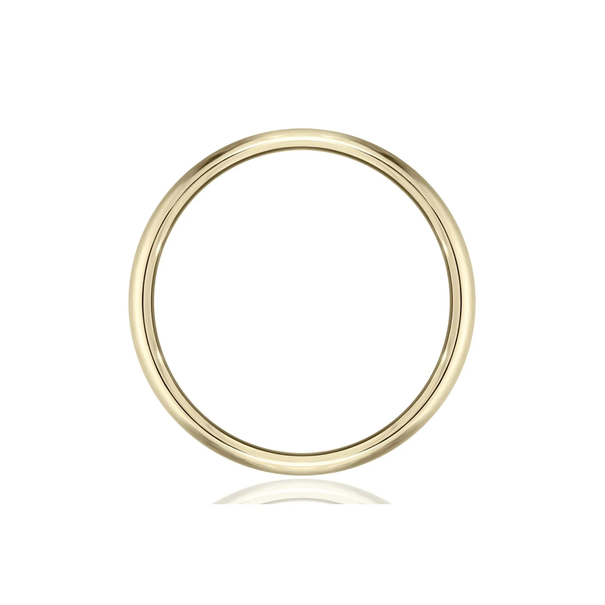 Wedding Band Ring 14K Yellow Gold Size 4.5 6.5mm - Image 2