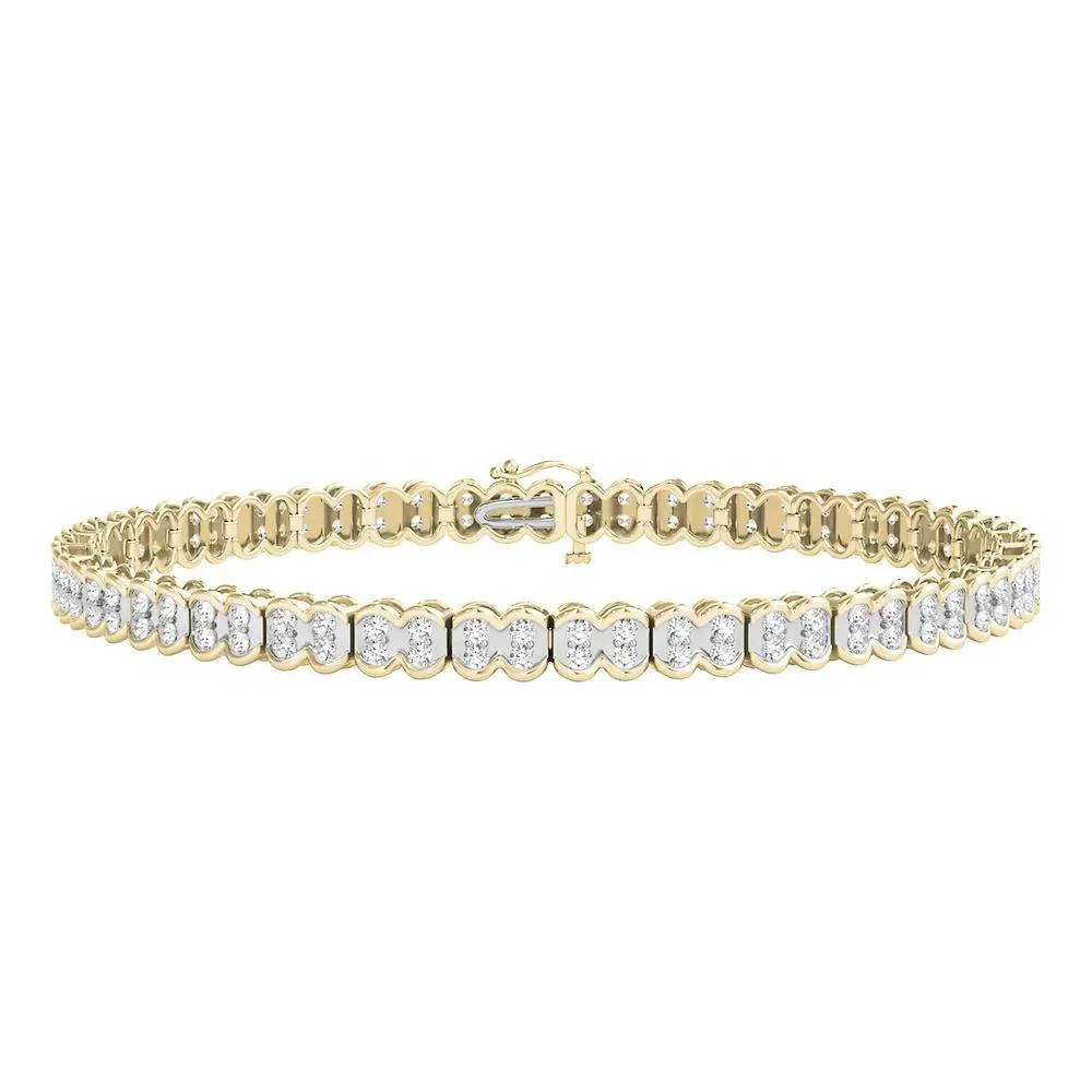 1 CT. Tw. Diamond Bracelet 10K Yellow Gold