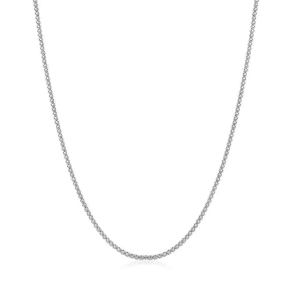 2 1/2 CT. Tw. Diamond Tennis Necklace 10K White Gold Size 3.10mm