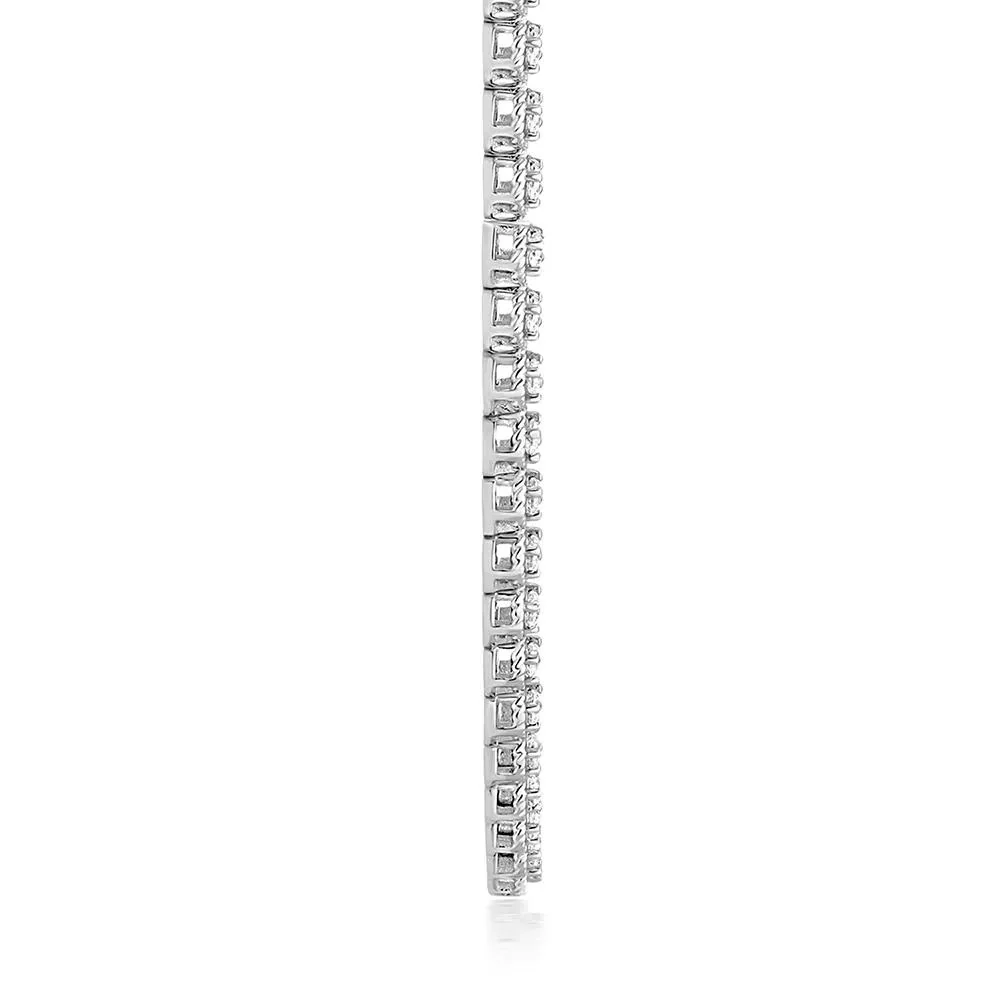 2 1/2 CT. Tw. Diamond Tennis Necklace 10K White Gold Size 3.10mm - Image 2