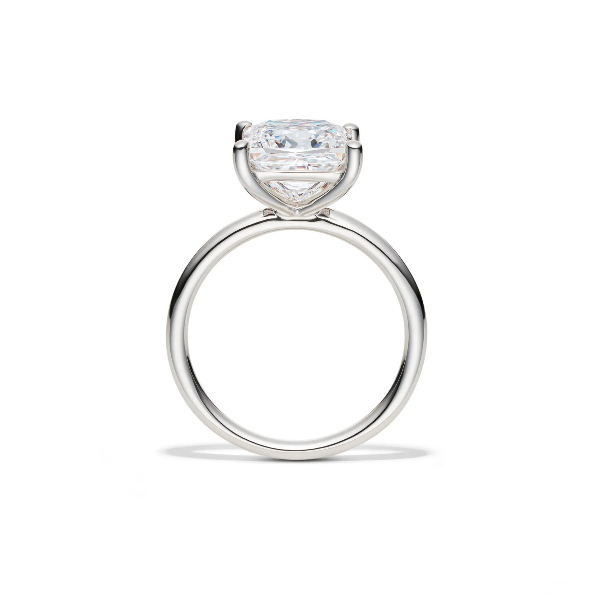 Lab Grown Diamond Princess-Cut Solitaire Engagement Ring 14K White Gold (4 CT.) Size 7.5 2mm - Image 2