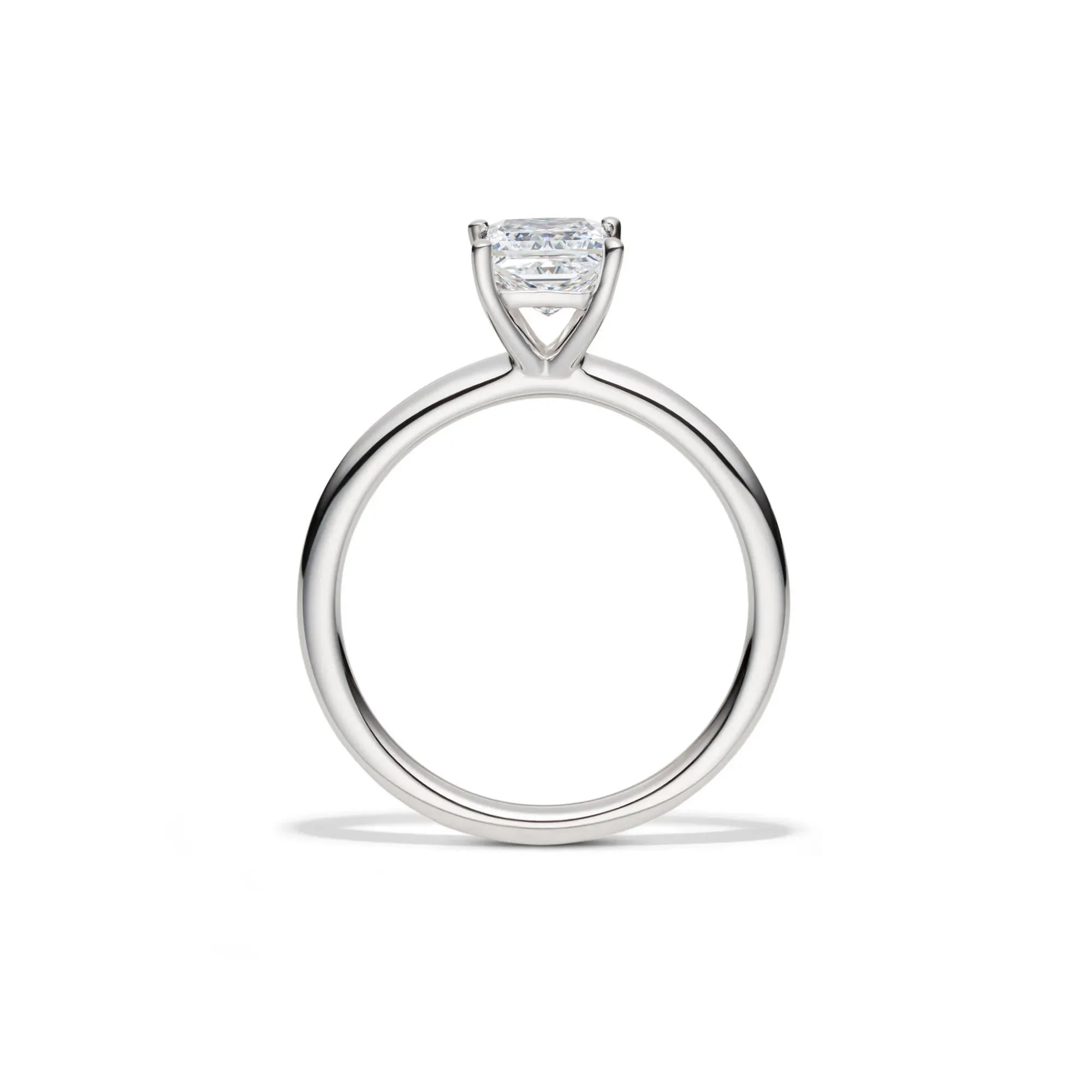 Lab Grown Diamond Princess-Cut Solitaire Engagement Ring 14K White Gold (1 CT.) Size 12 2mm - Image 2