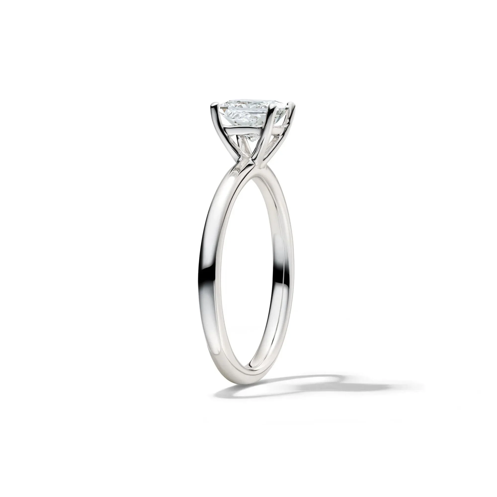 Lab Grown Diamond Princess-Cut Solitaire Engagement Ring 14K White Gold (1 CT.) Size 7 2mm - Image 3