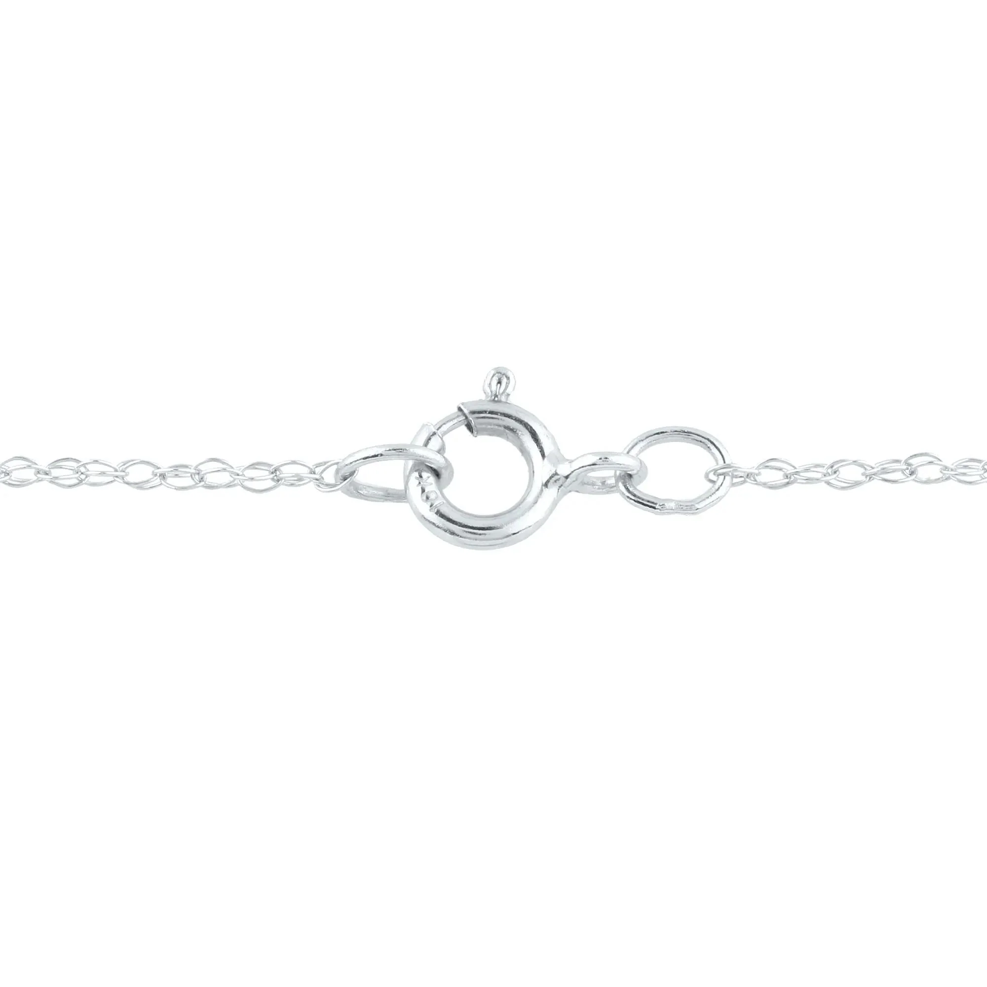 1/2 CT. Tw. Diamond Pendant Necklace 10K White Gold Size 18" - Image 3