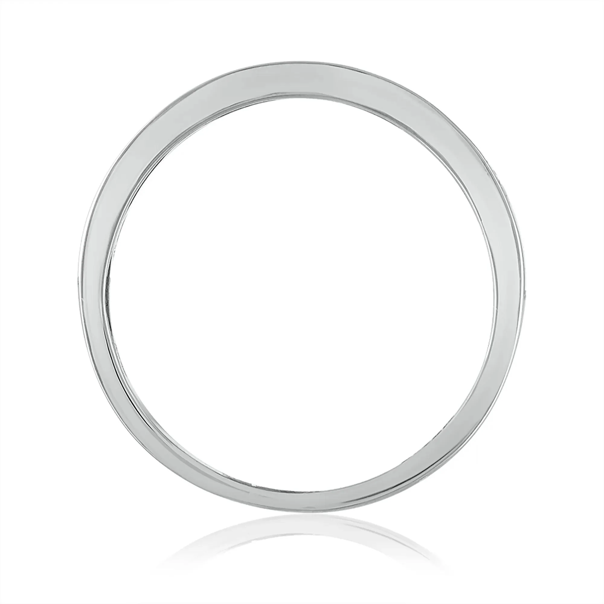 1/2 CT. Tw. Diamond Engagement Set 14K White Gold Ring Round Brilliant Cut Size 7 3mm - Image 3