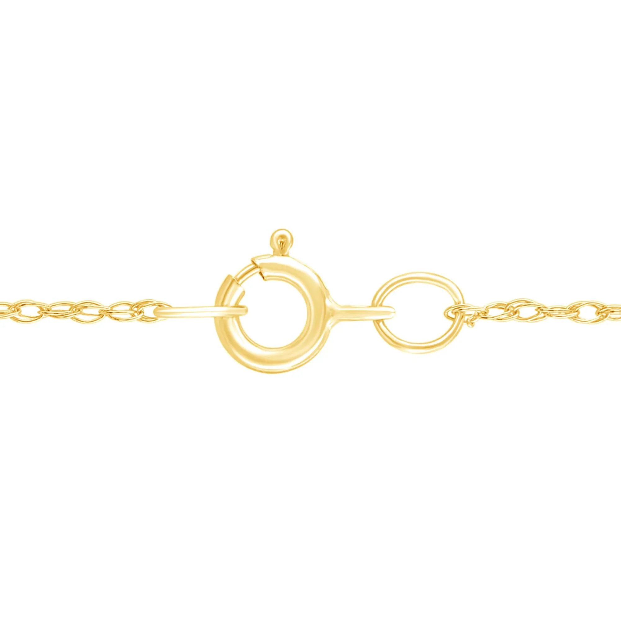 1/4 CT. Tw. Diamond Cross Pendant Necklace 14K Yellow Gold Size 18" - Image 3