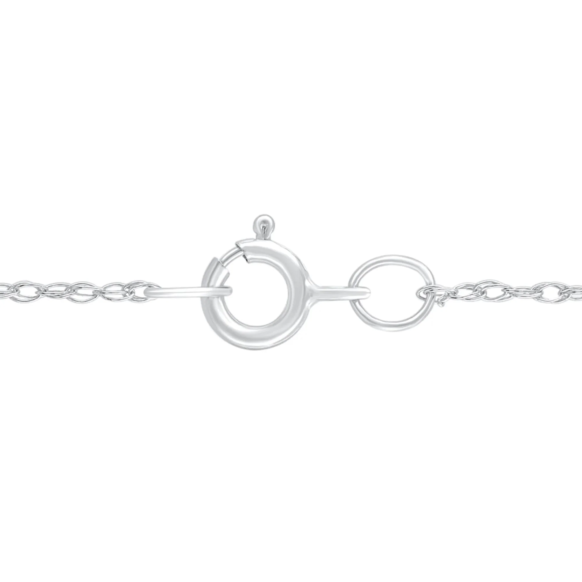 1/4 CT. Tw. Diamond Cross Pendant Necklace 10K White Gold Size 18" - Image 2