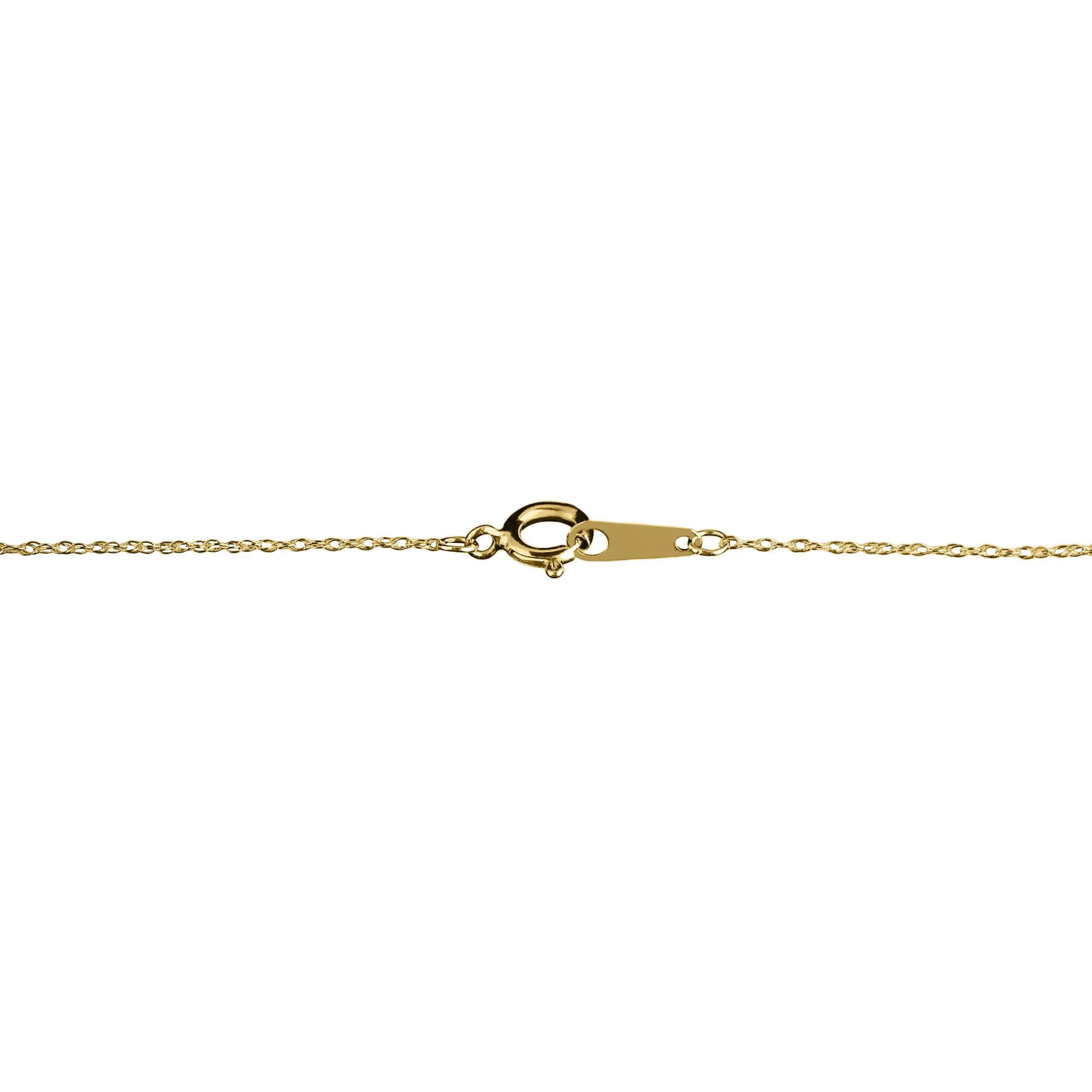 Heart-Shaped Floral Cross Locket 14K Yellow Gold Necklace Size 18" - Image 3