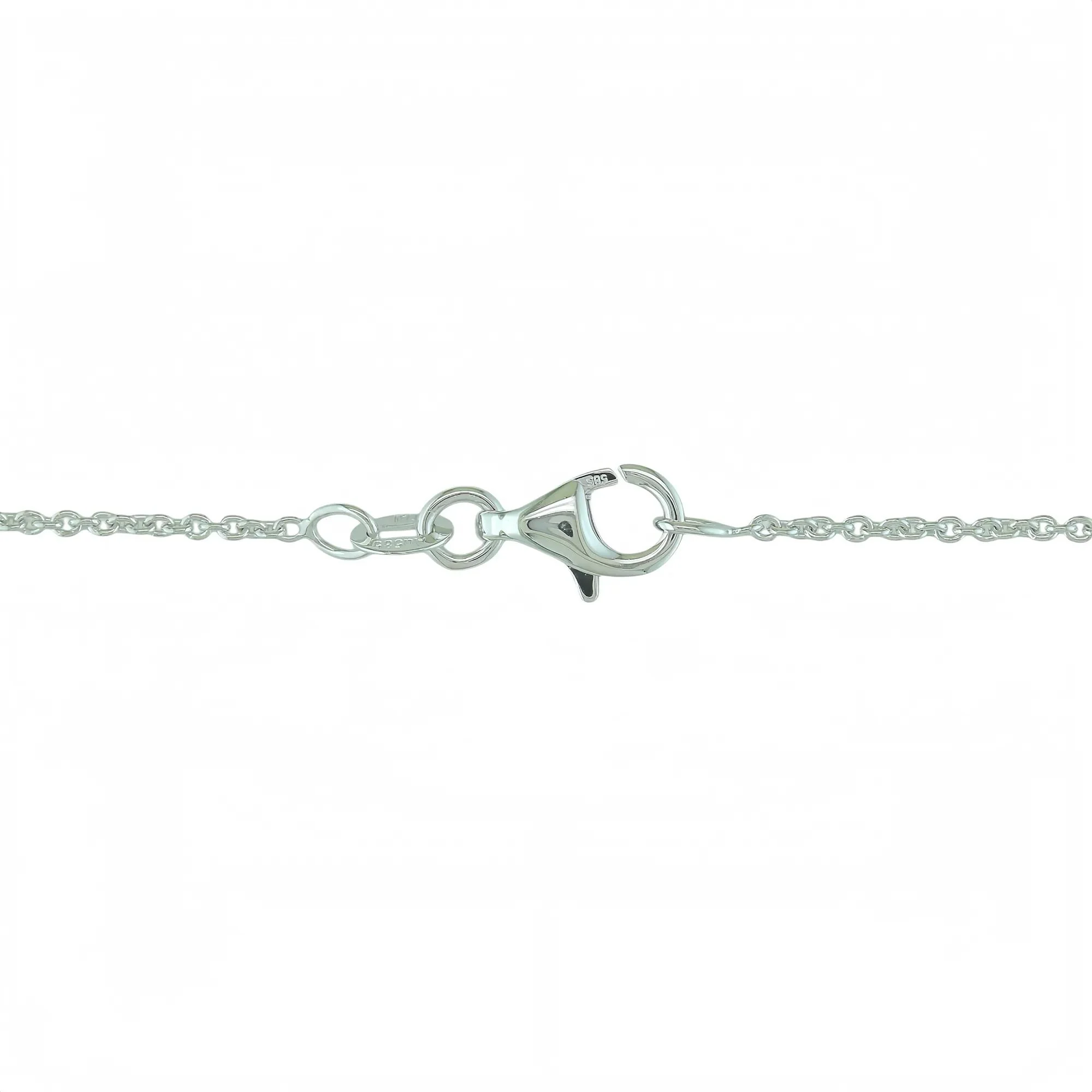 1/10 CT. Tw. Lab-Created Alexandrite and Diamond Hexagon Necklace 10K White Gold - Image 2