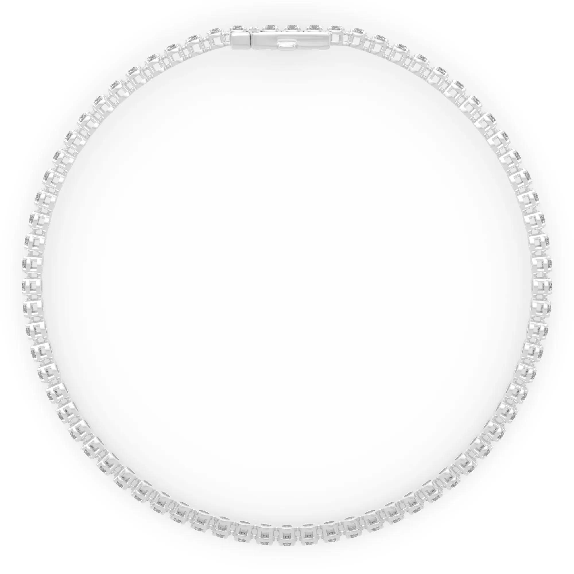 7/8 CT. Tw. Diamond Tennis Bracelet 10K White Gold Size 2.00mm - Image 2