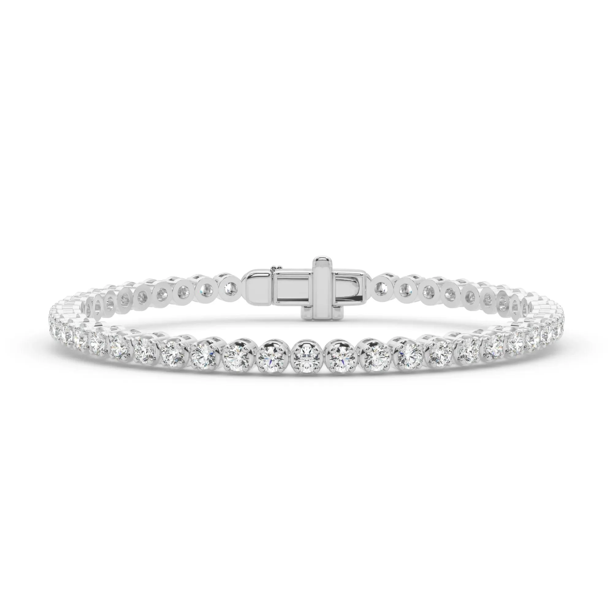 5 CT. Tw. Diamond Tennis Bracelet 10K White Gold Size 2.00mm