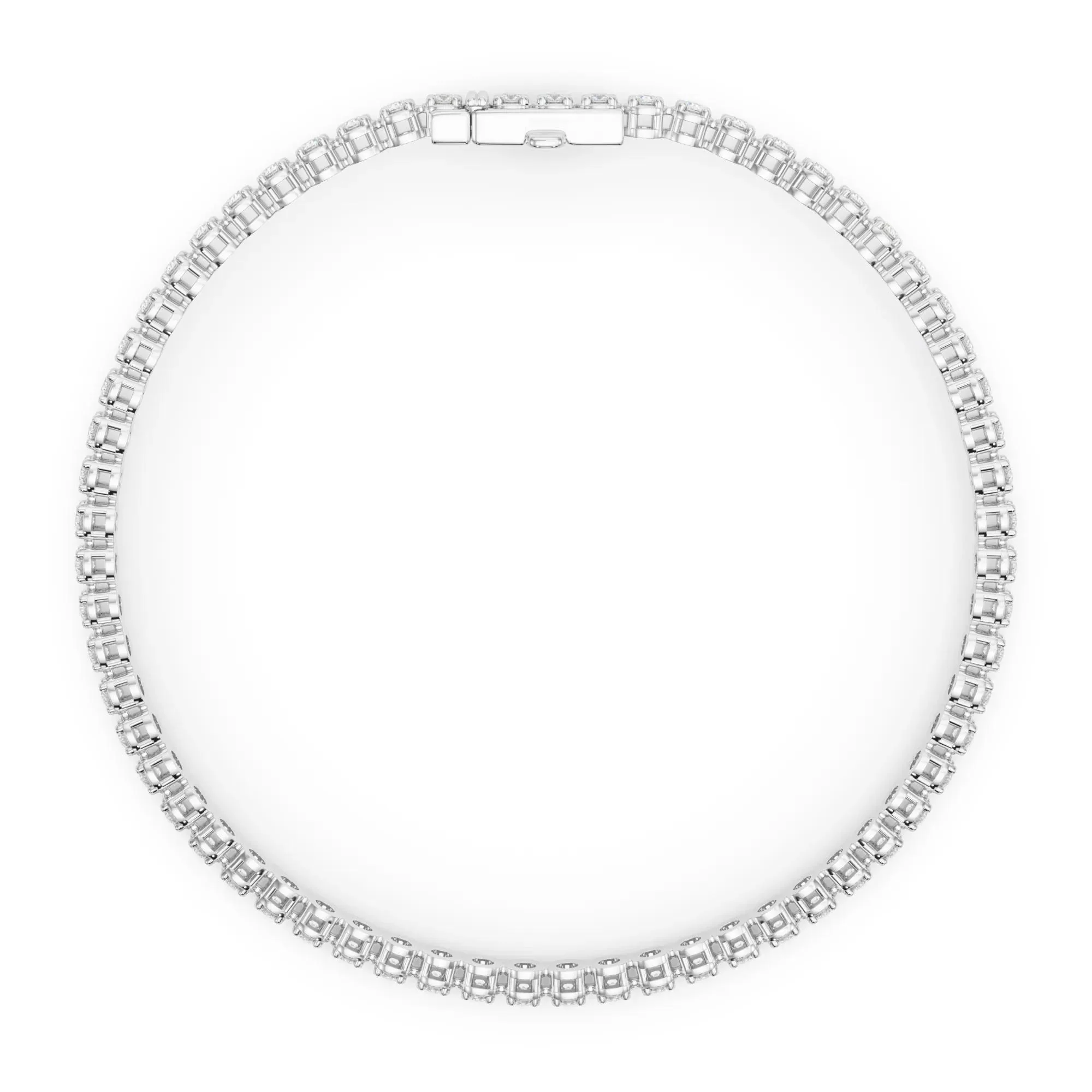 2 1/7 CT. Tw. Diamond Tennis Bracelet 10K White Gold Size 2.00mm - Image 2