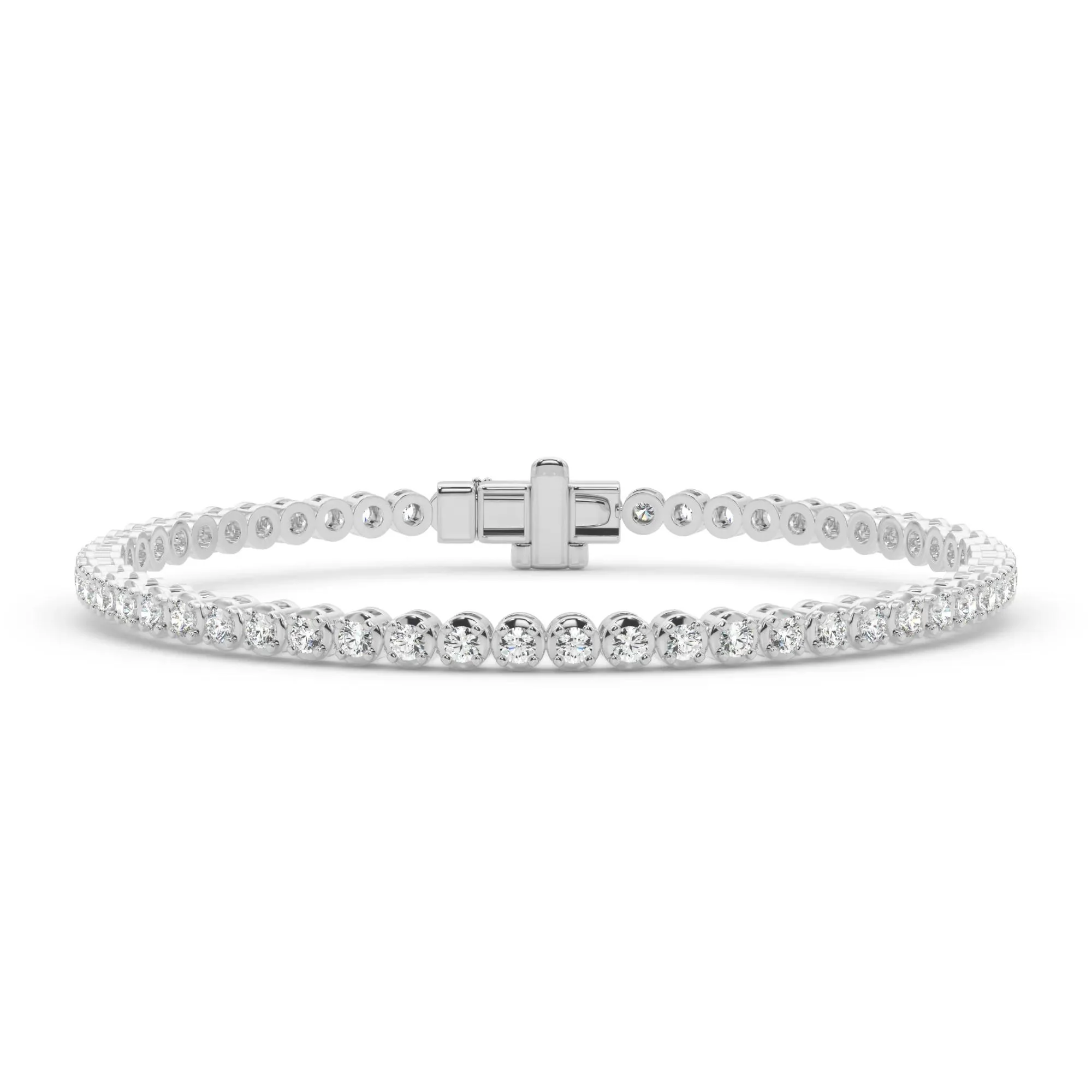 3 1/5 CT. Tw. Diamond Tennis Bracelet 10K White Gold Size 2.00mm