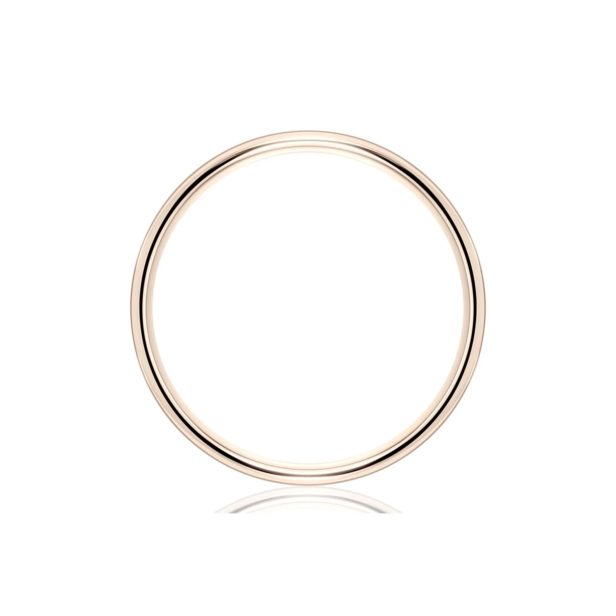 Wedding Band Ring 14K Rose Gold Size 12.5 4.5mm - Image 2