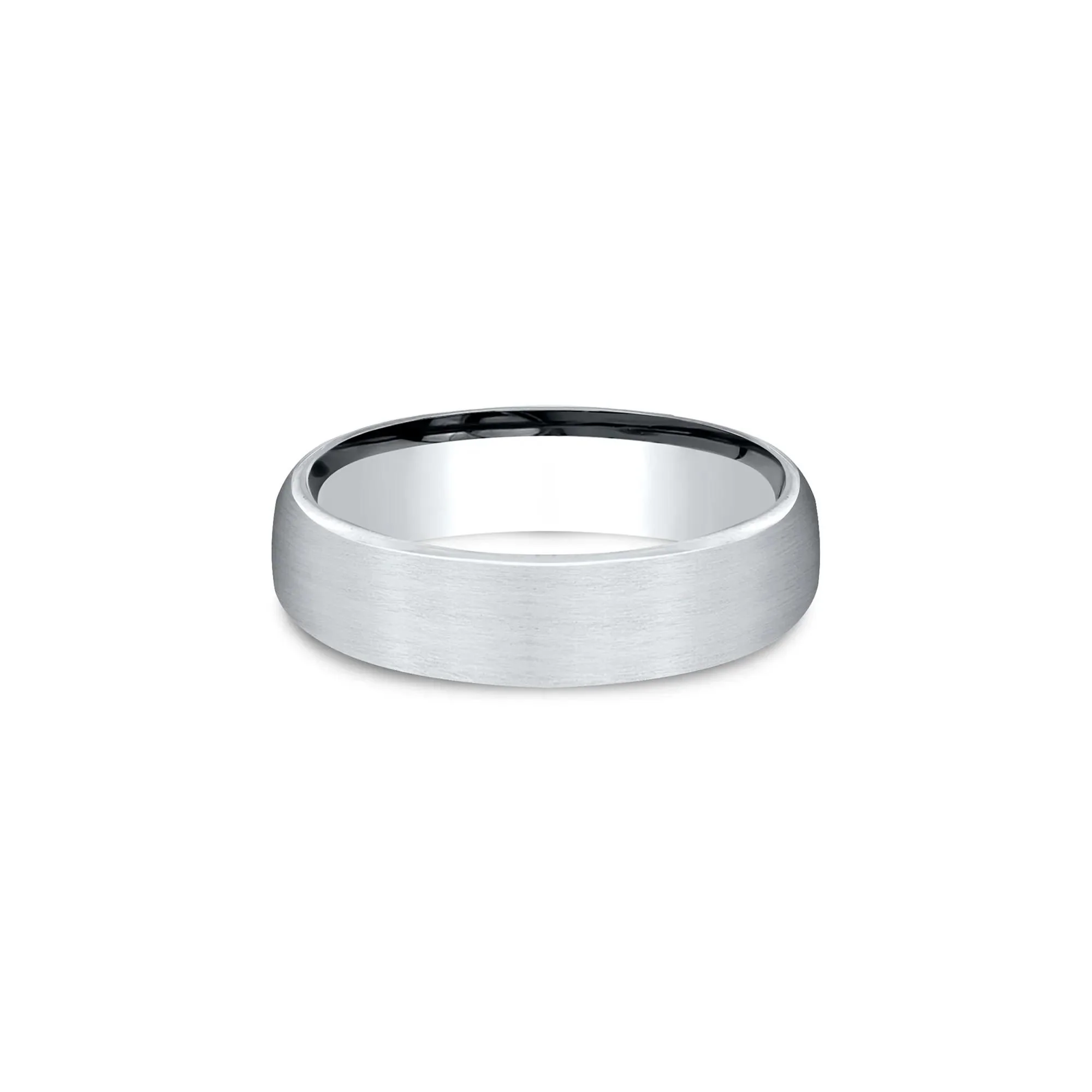 Wedding Band Ring Platinum White Size 6 5.5mm