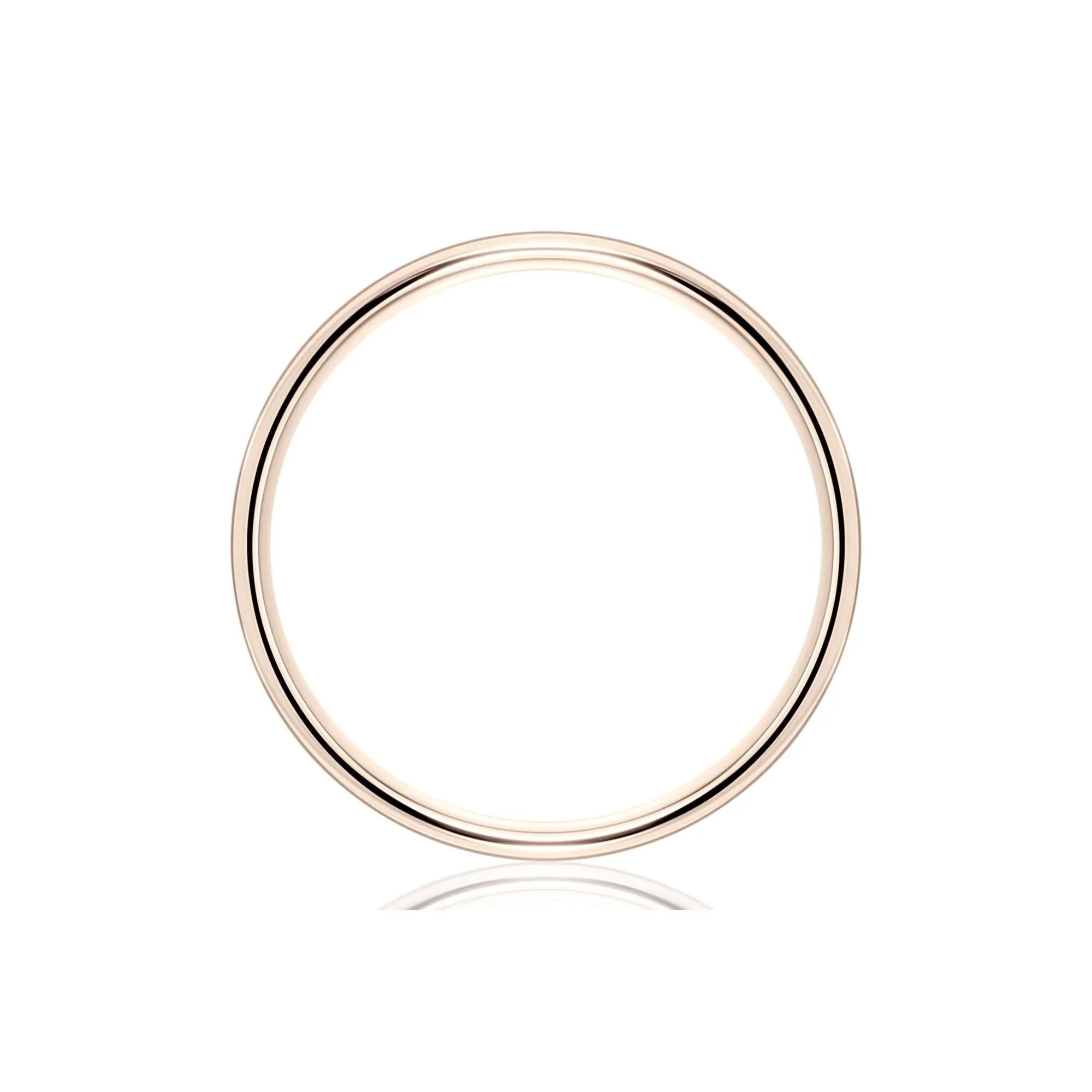 Wedding Band Ring 14K Rose Gold Size 10.5 7.5mm - Image 2