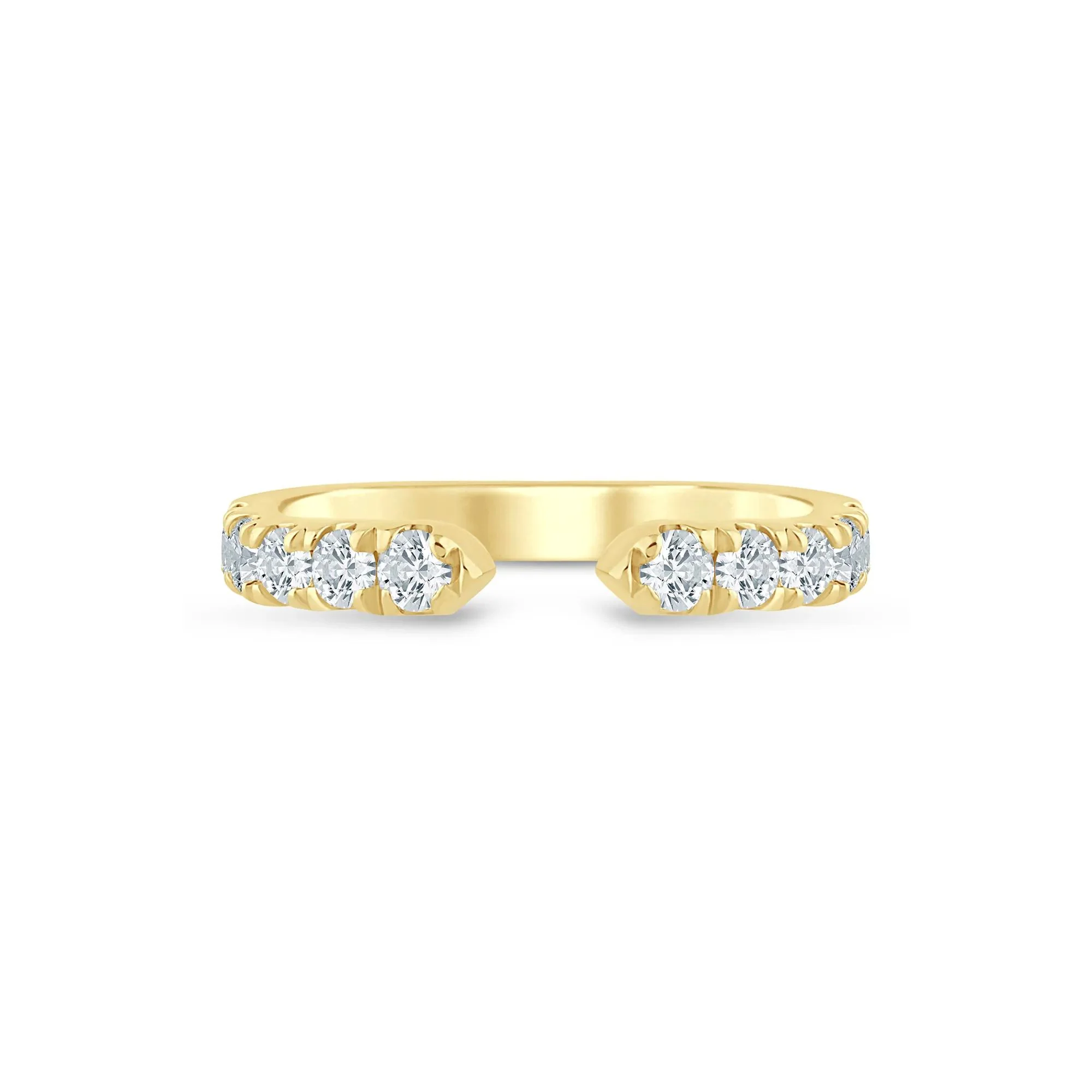 5/8 CT. Tw. Lab Grown Diamond Open Anniversary Band Ring 14K Yellow Gold Size 6 2.5mm