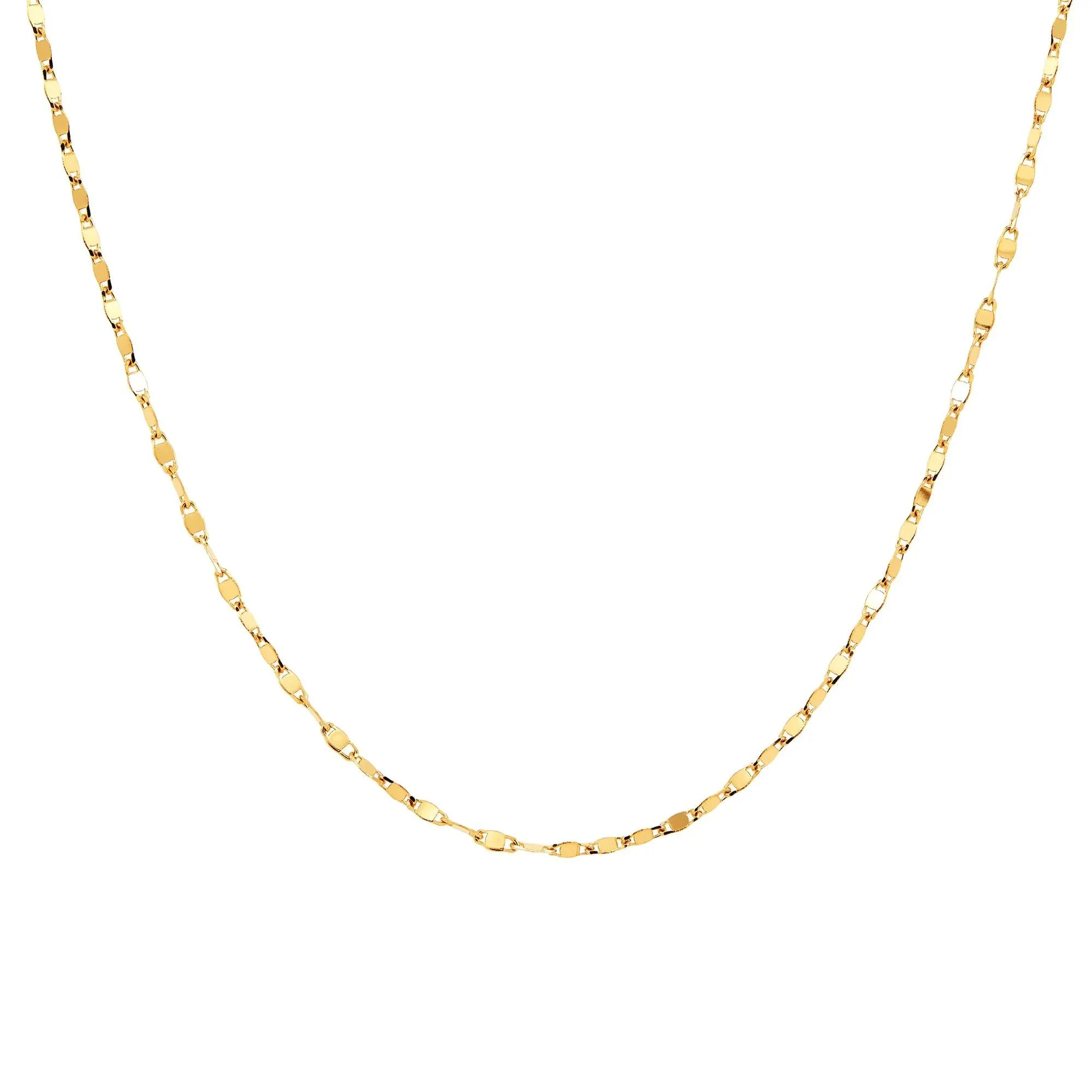 Valentino Chain 14K Yellow Gold. Necklace Size 18"