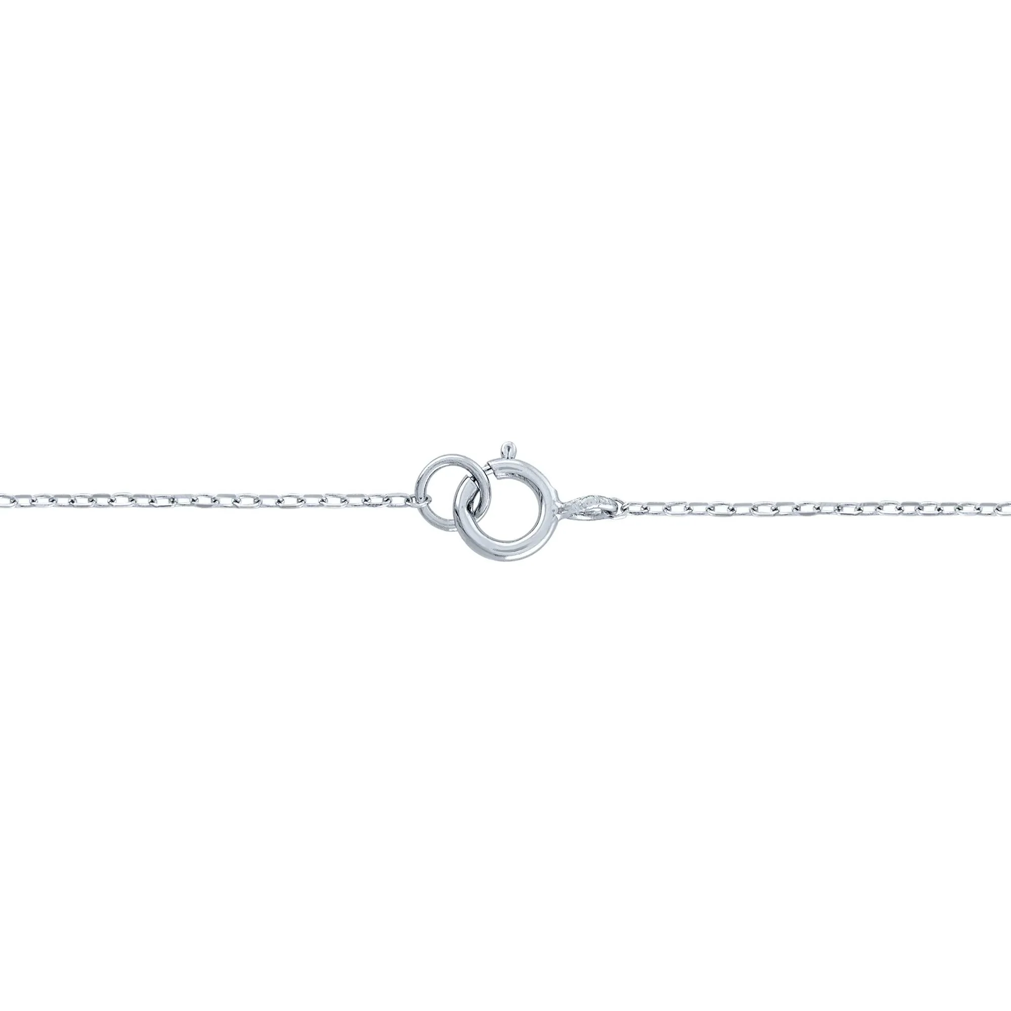 Lab-Created White Sapphire Pendant Necklace and Earring Box Set .925 Sterling Silver Size 18" - Image 4