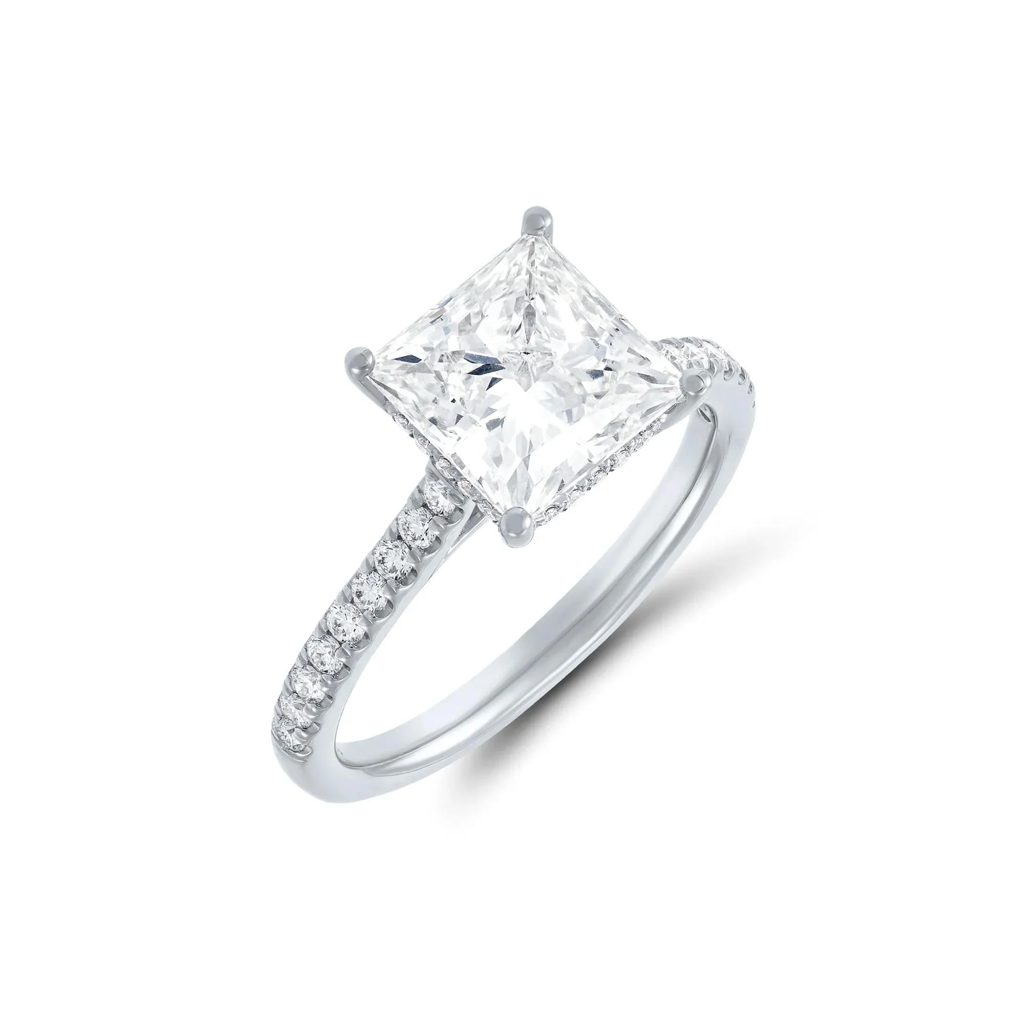 3 1/2 CT. Tw. Lab Grown Diamond Wedding Set 14K White Gold Ring Size 8.5 1mm - Image 3
