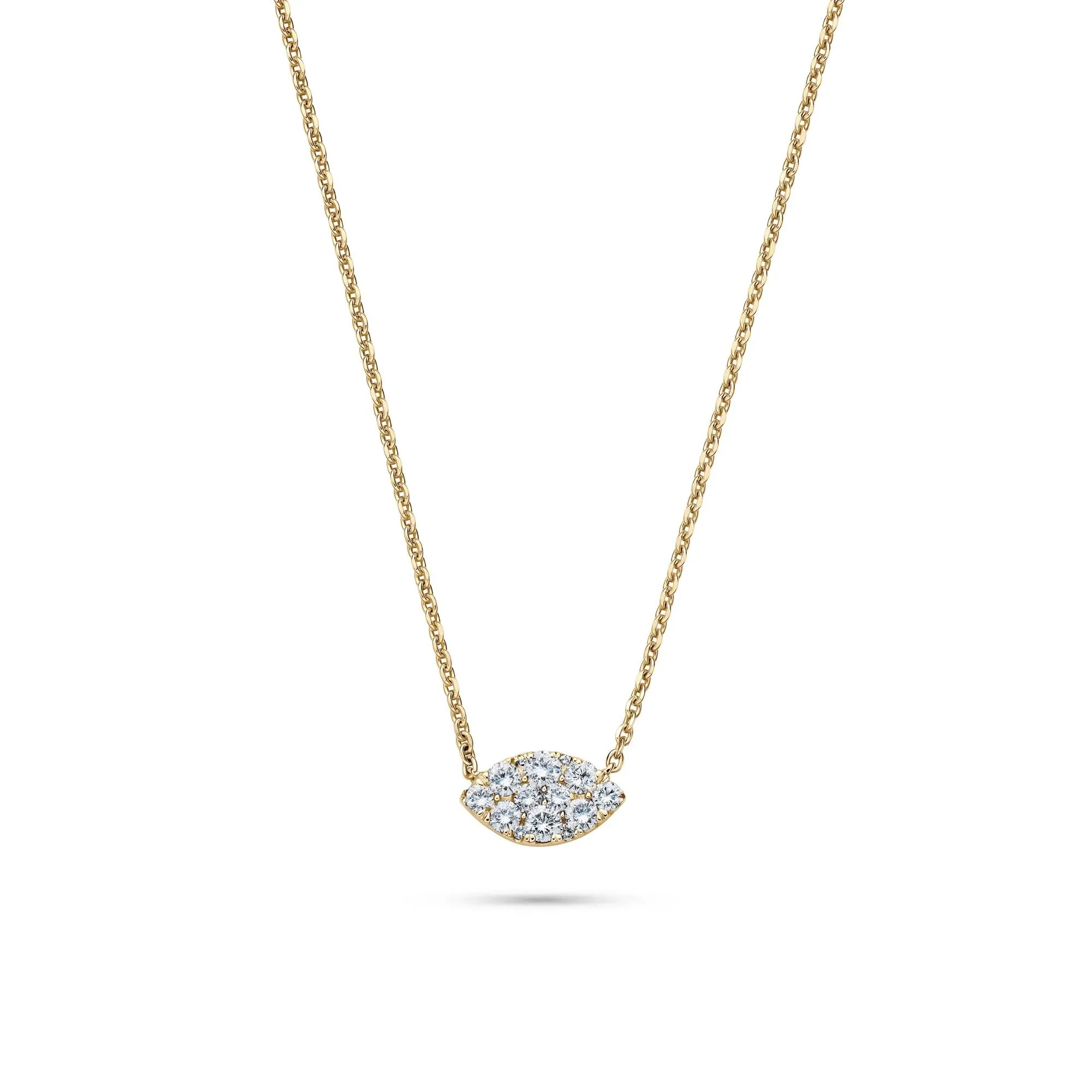 1/4 CT. Tw. Diamond Pendant Necklace 10K Yellow Gold Size 18"