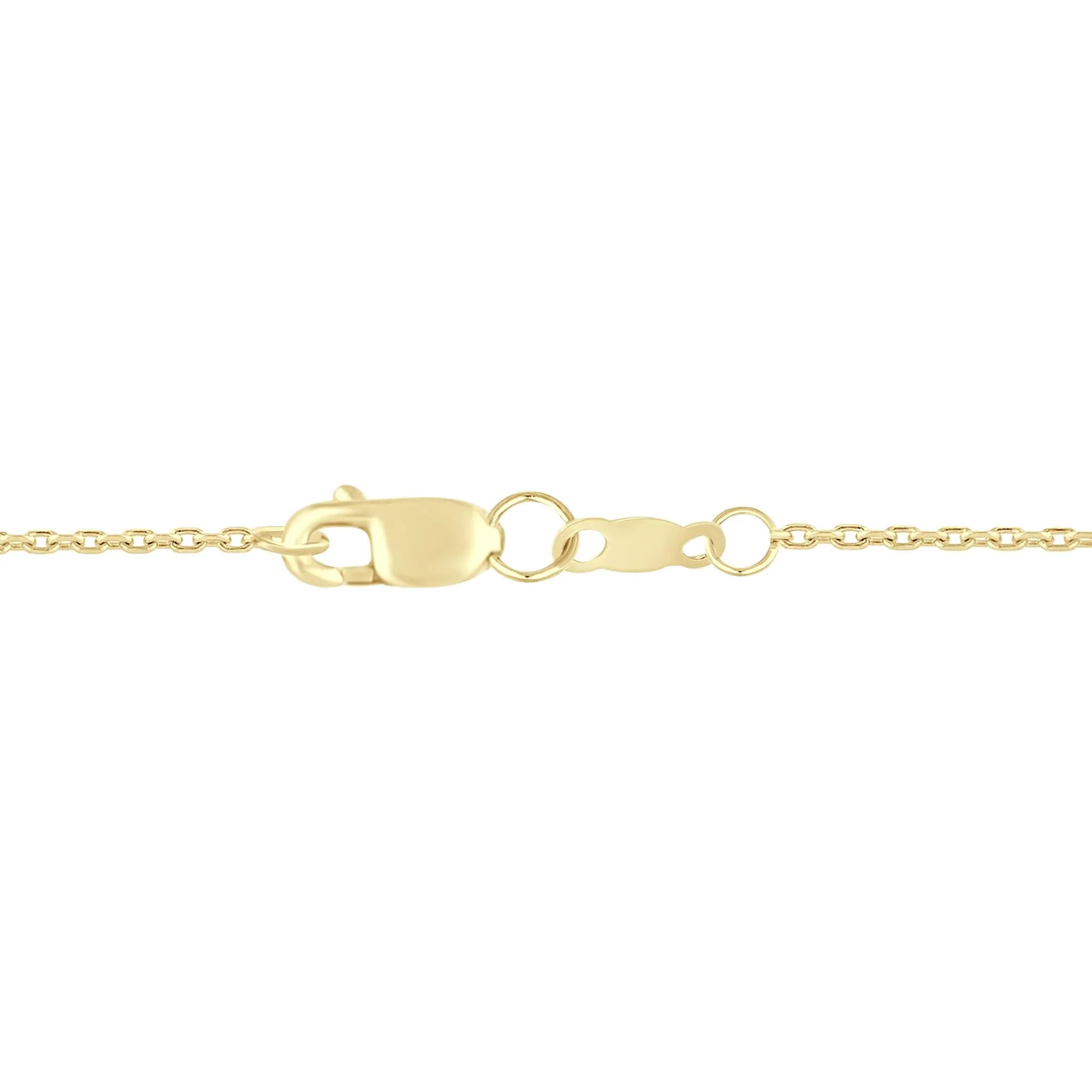 1/7 CT. Tw. Lab Grown Pink and White Diamond Halo Pendant Necklace 14K Yellow Gold Size 17" - Image 3