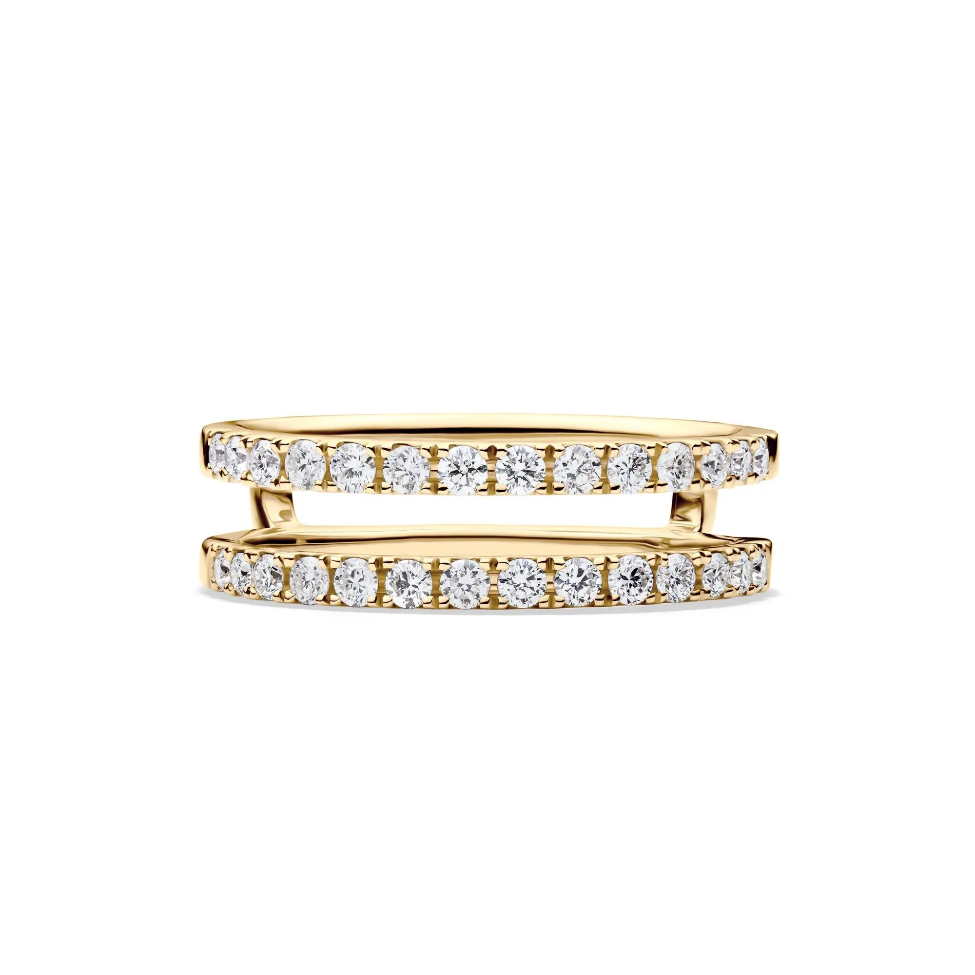 1/2 CT. Tw. Lab Grown Diamond Enhancer 14K Yellow Gold Ring Size 6 1mm