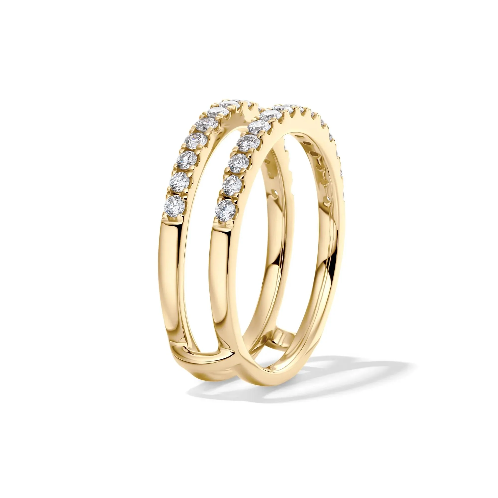 1/2 CT. Tw. Lab Grown Diamond Enhancer 14K Yellow Gold Ring Size 7 1mm - Image 3