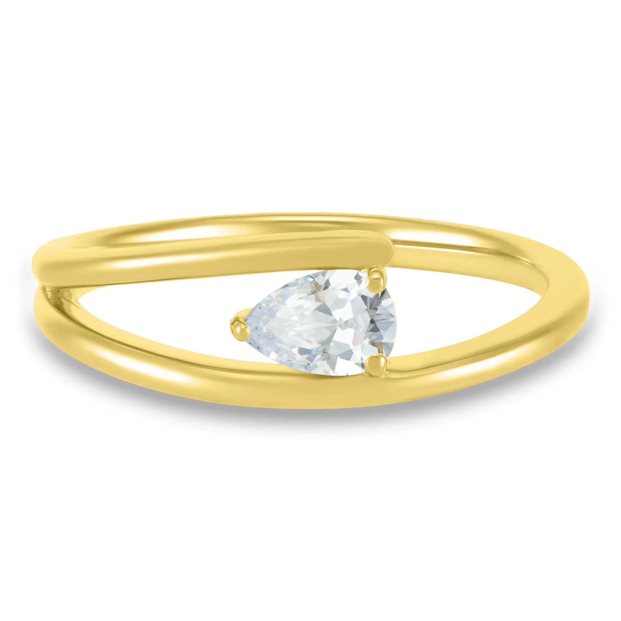 1/3 CT. Tw. Lab Grown Diamond Solitiare Ring 10K Yellow Gold Size 6.5 1mm