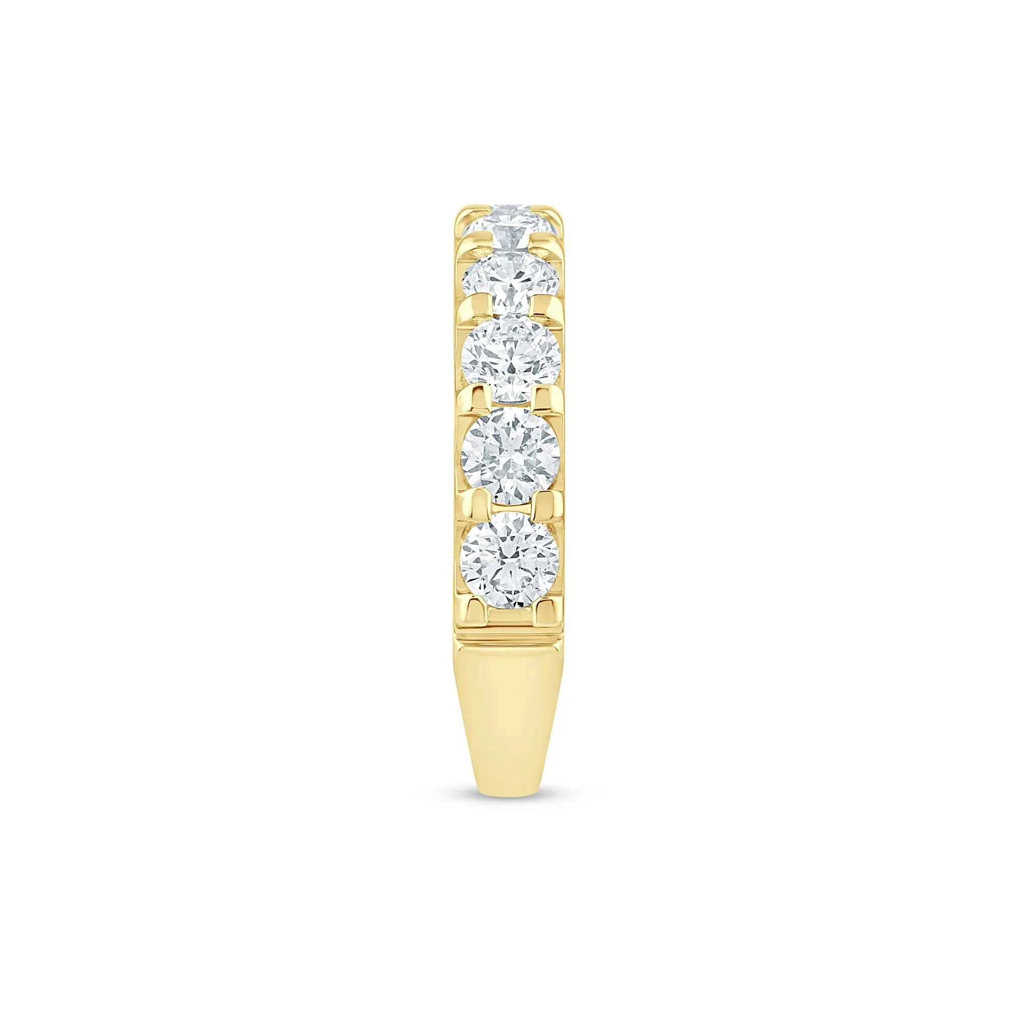 2 CT. Tw. Lab Grown Diamond Band Ring 14K Yellow Gold Round Brilliant Cut Size 5 2mm - Image 3